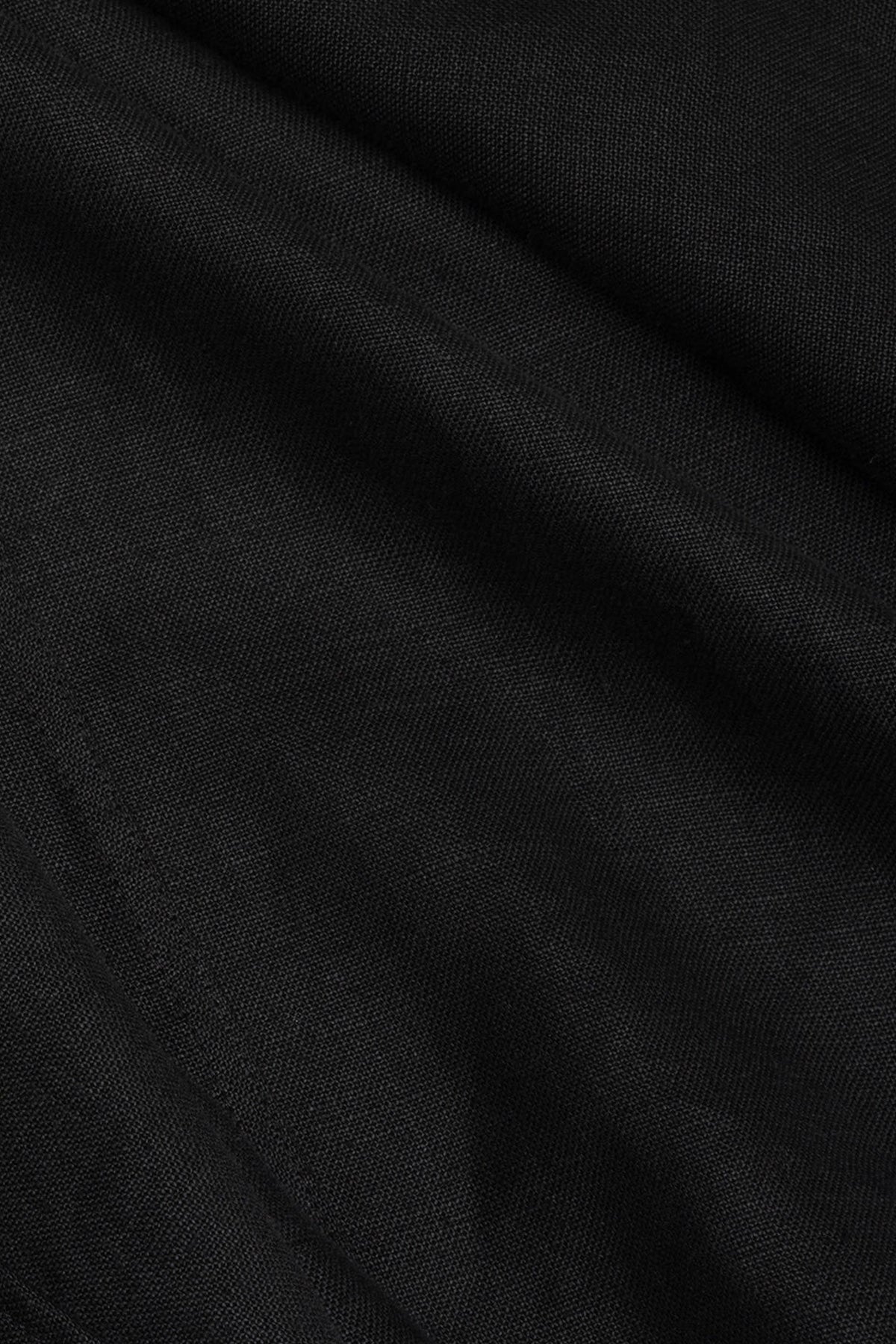 James Coward - Carry On Pant - Black Welterweight Belgian Linen - Canoe Club