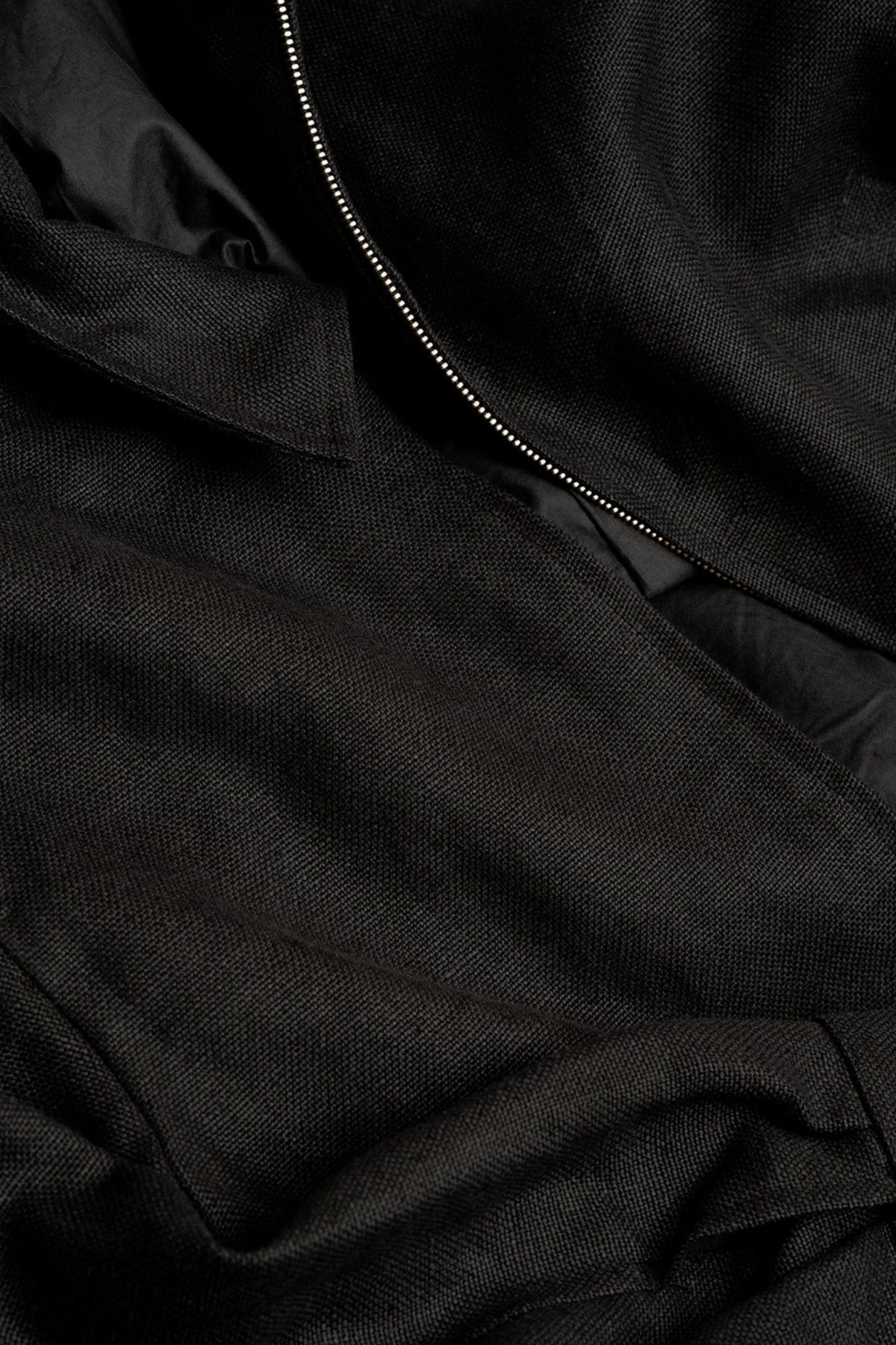 James Coward - Machine Jacket - Black Belgian Linen - Canoe Club