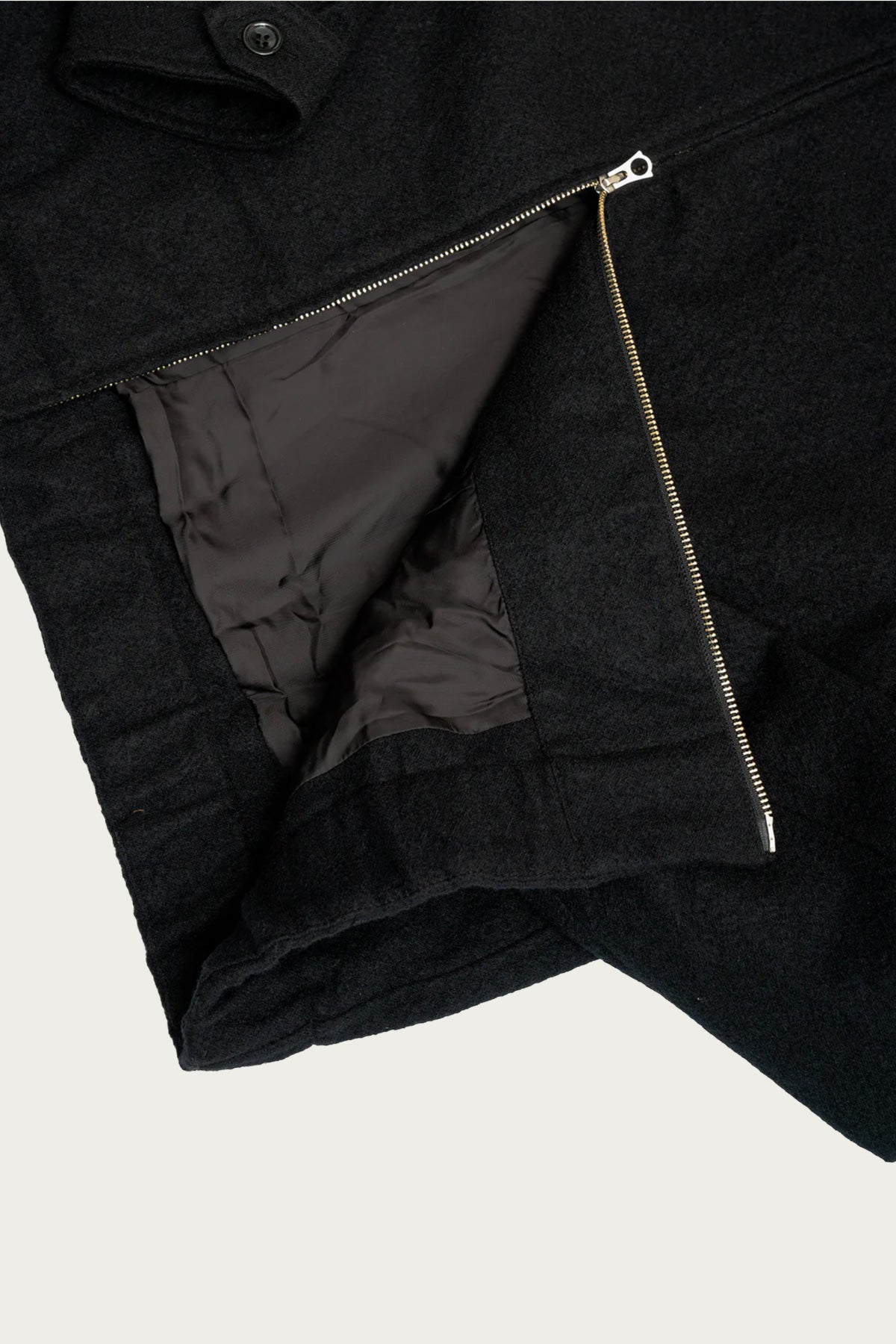 James Coward - Machine Jacket - Black Wool Flannel - Canoe Club