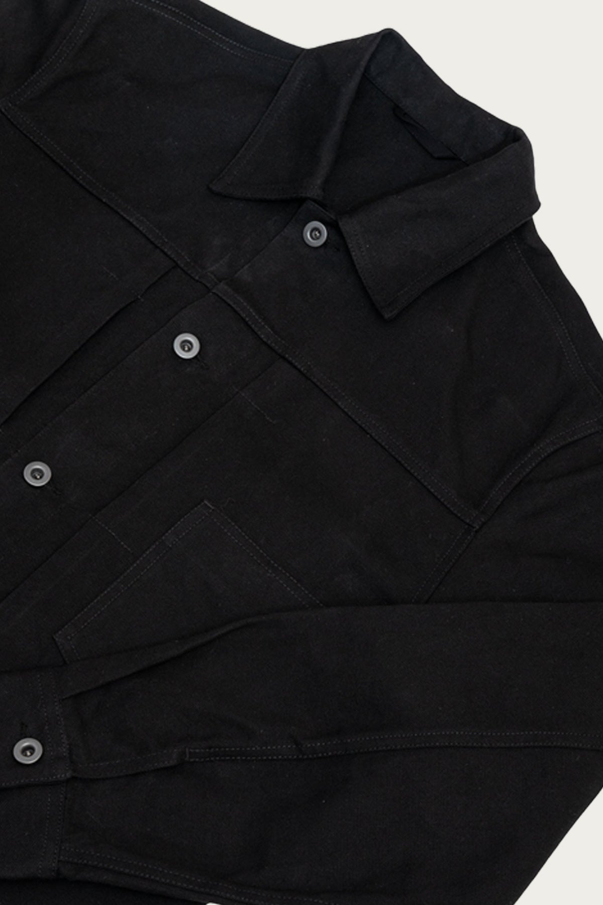 James Coward - Range Jacket - Black Waxed Cotton Washi Ox - Canoe Club