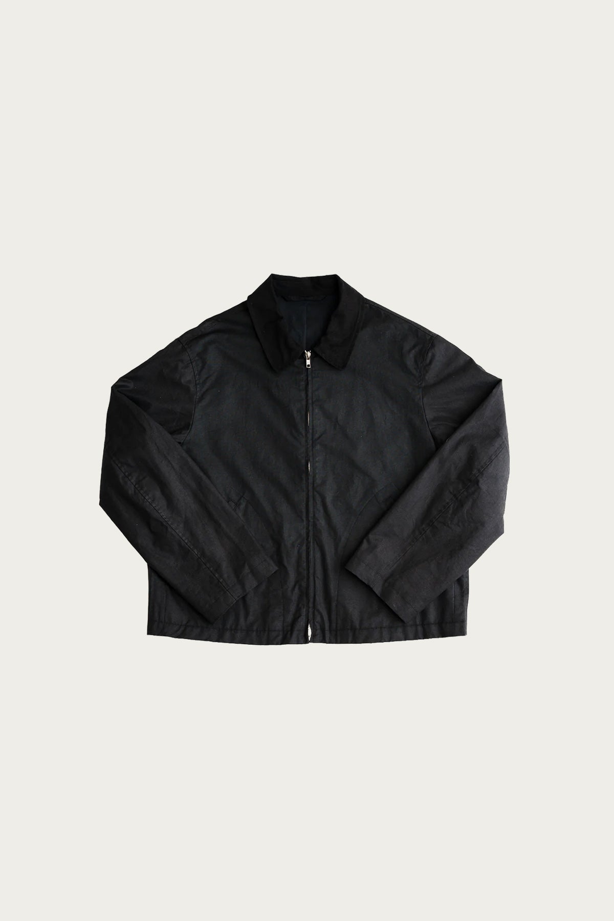 James Coward - Site Jacket - Black Waxed Organic Ripstop - Canoe Club