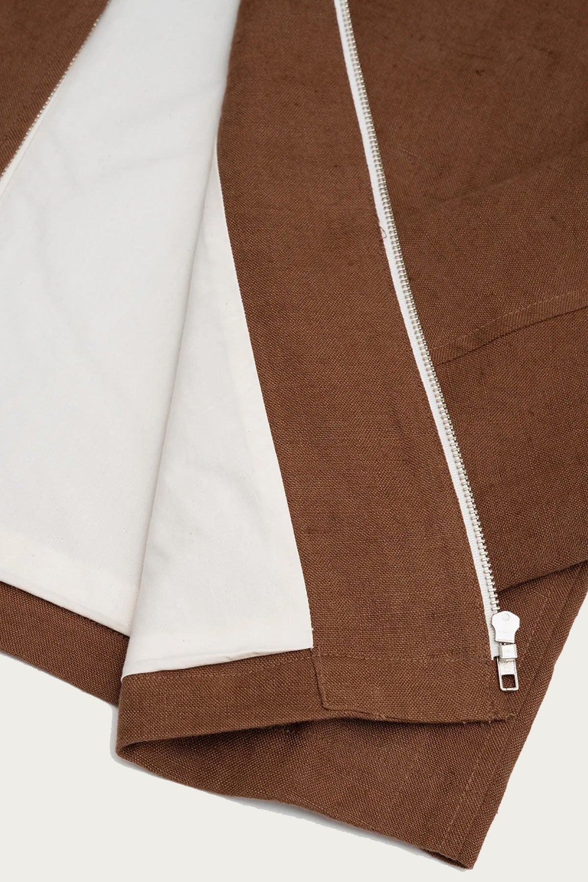 James Coward - Site Jacket - Corsica Brown Welterweight Belgian Linen - Canoe Club