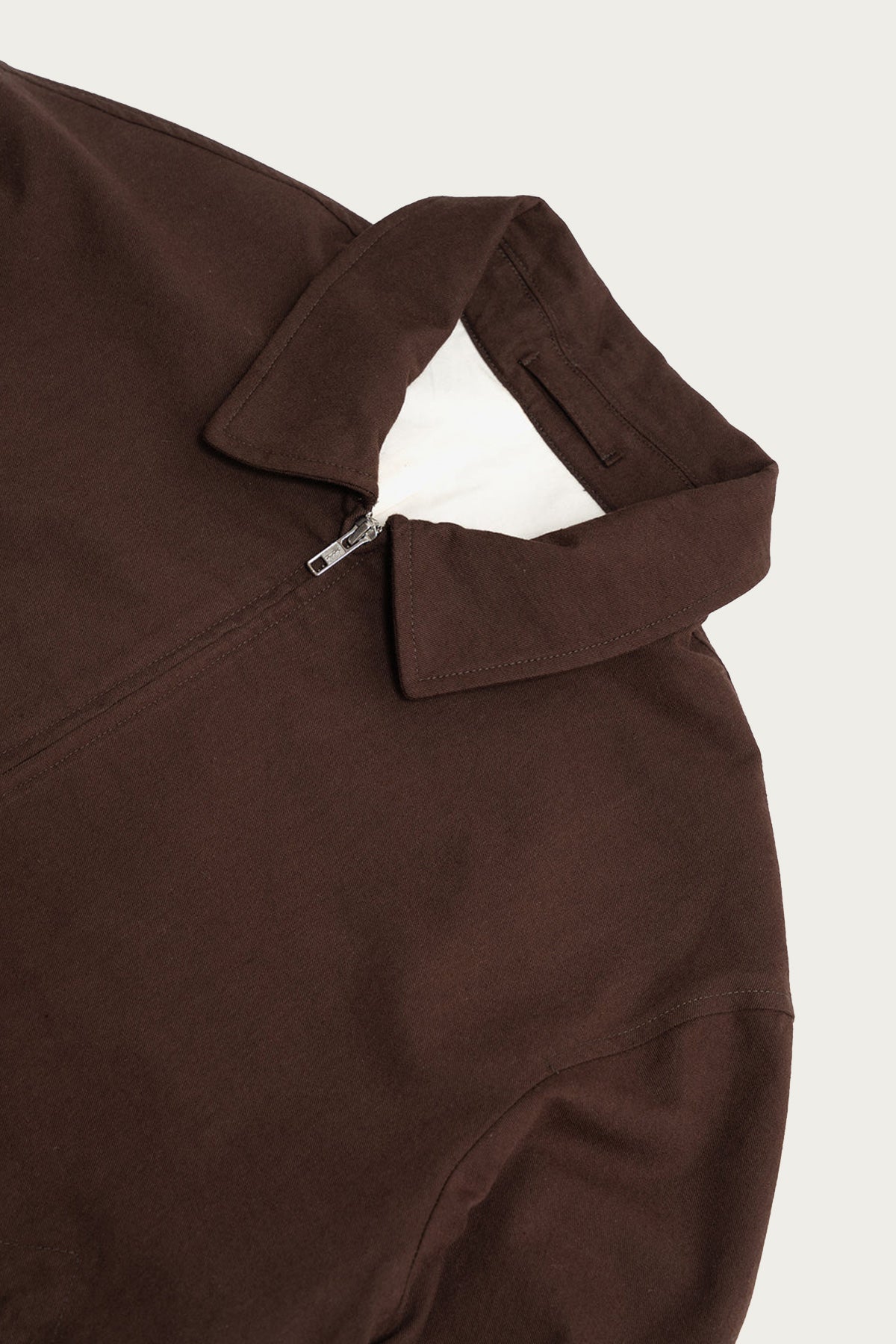 James Coward - Site Jacket - Dark Brown Cotton Wool Twill - Canoe Club