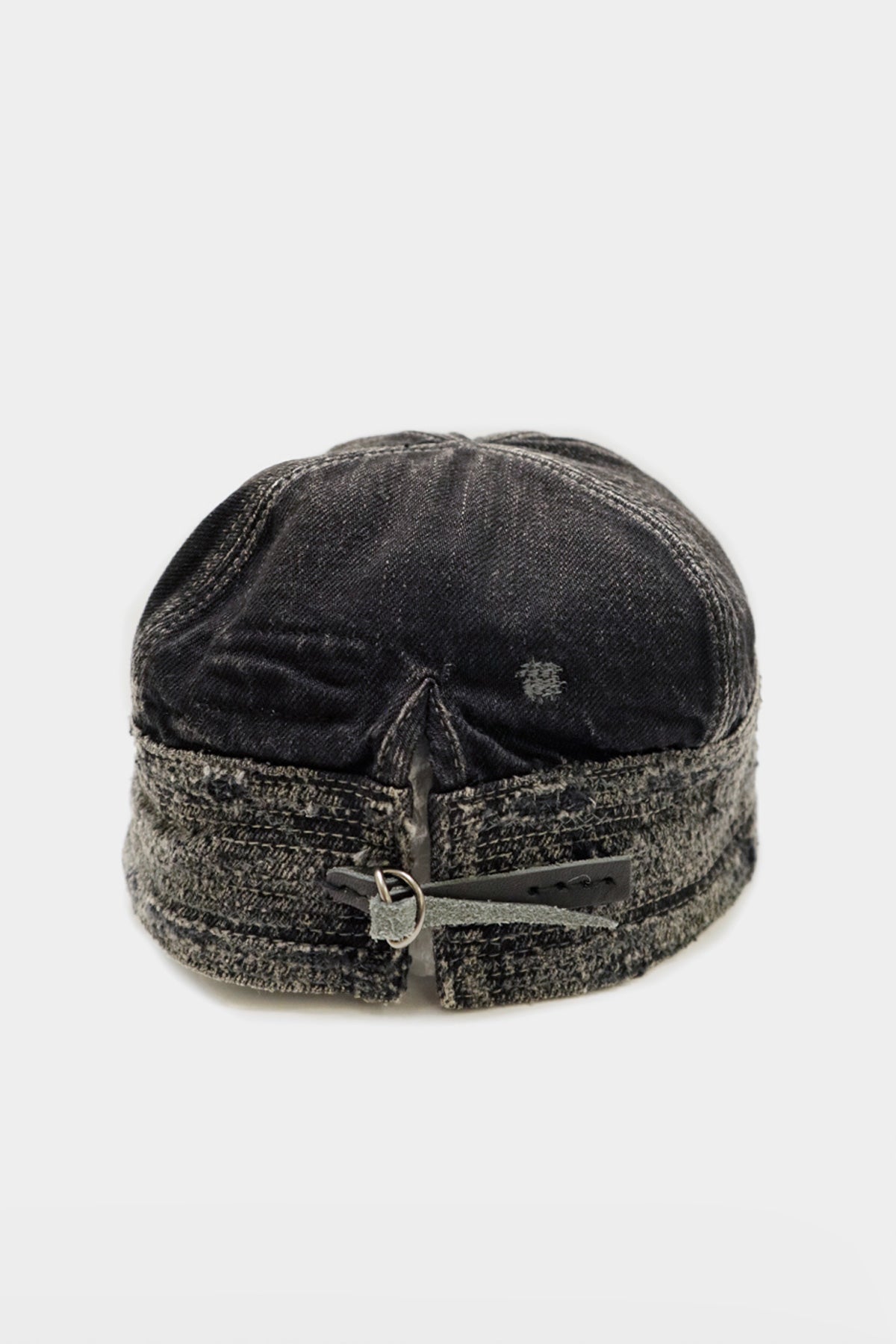 Kapital - 11.5oz BLKxBLK Denim The Old Man And The Sea Cap (Crash Remake) - Canoe Club