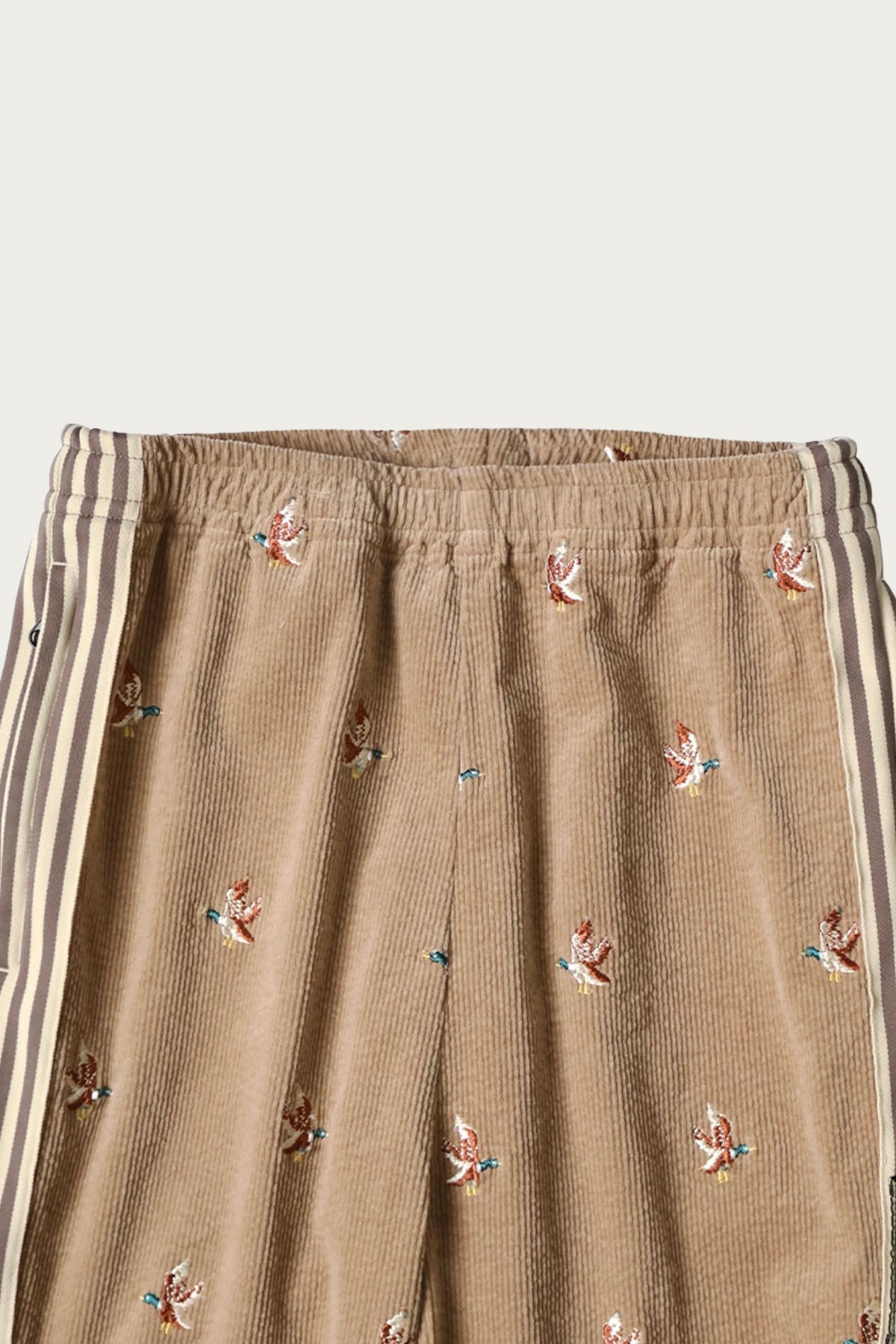 Kapital - 11W Stretch Corduroy DUCK Embroidery Track Pants (Banner Stripe) - GLB - Canoe Club