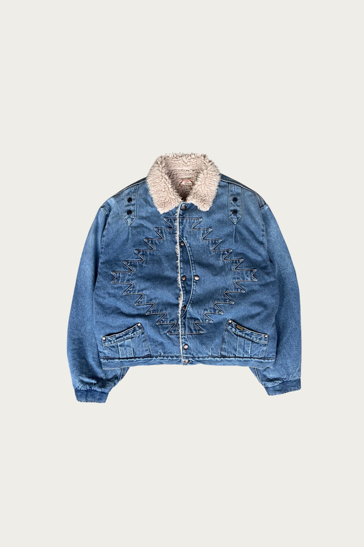 Kapital - 12.5oz BrokenDenim x Boa Fleece THUNDERBIRD JKT - Indigo - Canoe Club