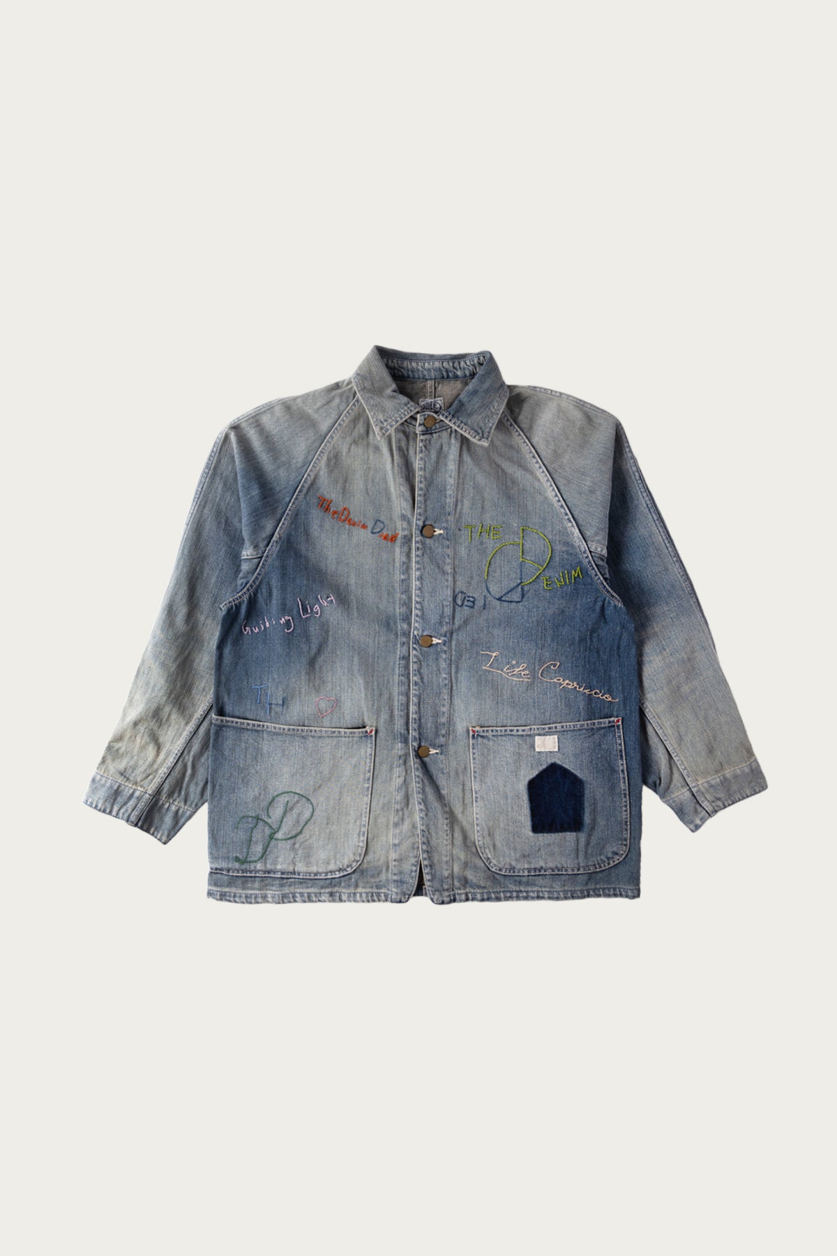Kapital - 12oz Denim CACTUS Coverall (Memorial Embroidery Model) - Indigo - Canoe Club