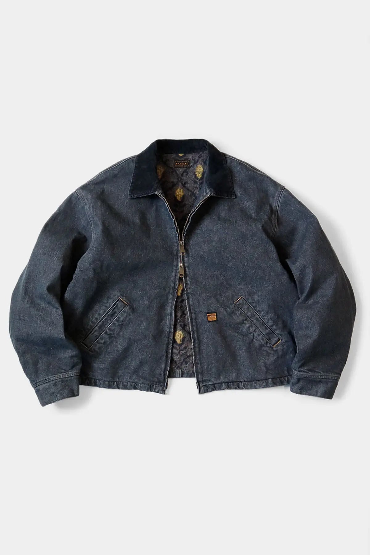 Kapital - 14oz BLKxECR Denim T-Back Drizzler JKT - Black - Canoe Club