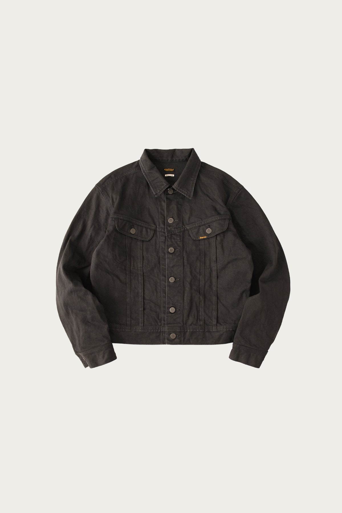 Kapital - 14oz BLKxBLK Denim Westerner (regular) - Black - Canoe Club