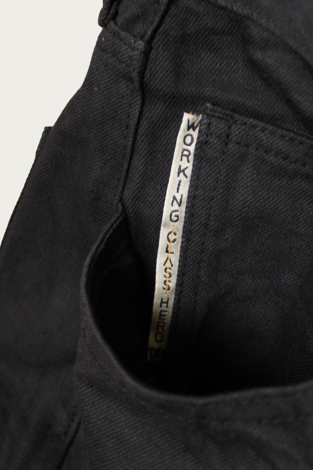 Kapital - 14oz BLKxBLK Denim CLUB Baggy 5P Pants - Black - Canoe Club