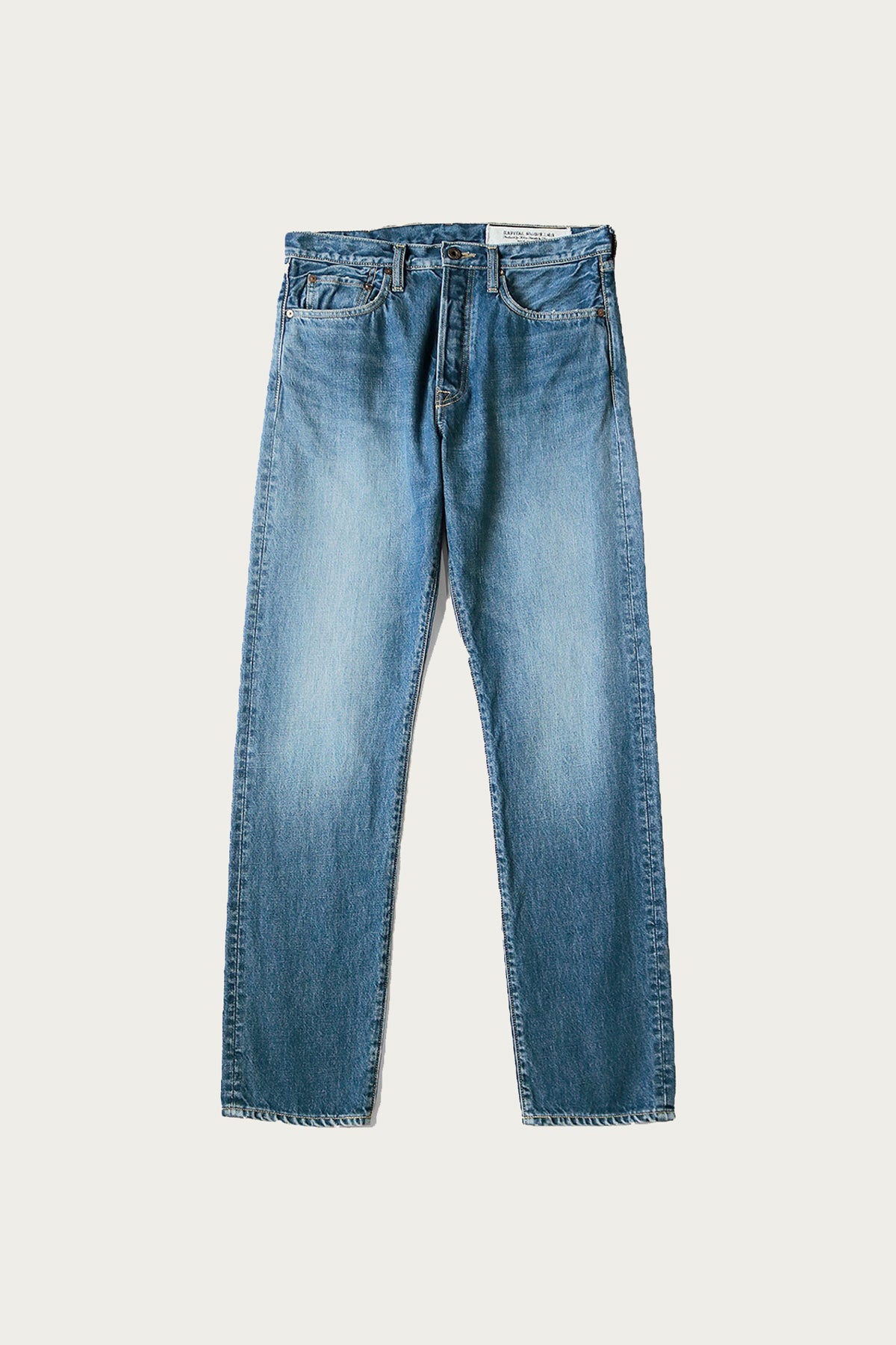 Kapital - 14oz Denim TH Straight - Midtone - Canoe Club