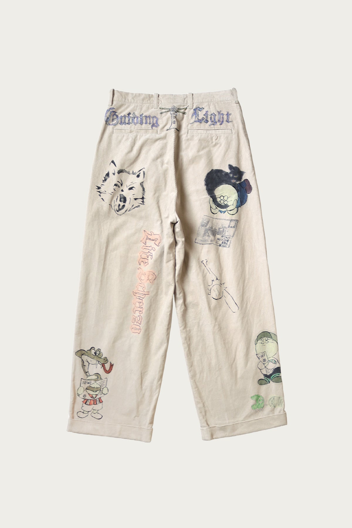 Kapital - 14W Corduroy IVY Pants (Memorial Paint Model) - Beige - Canoe Club