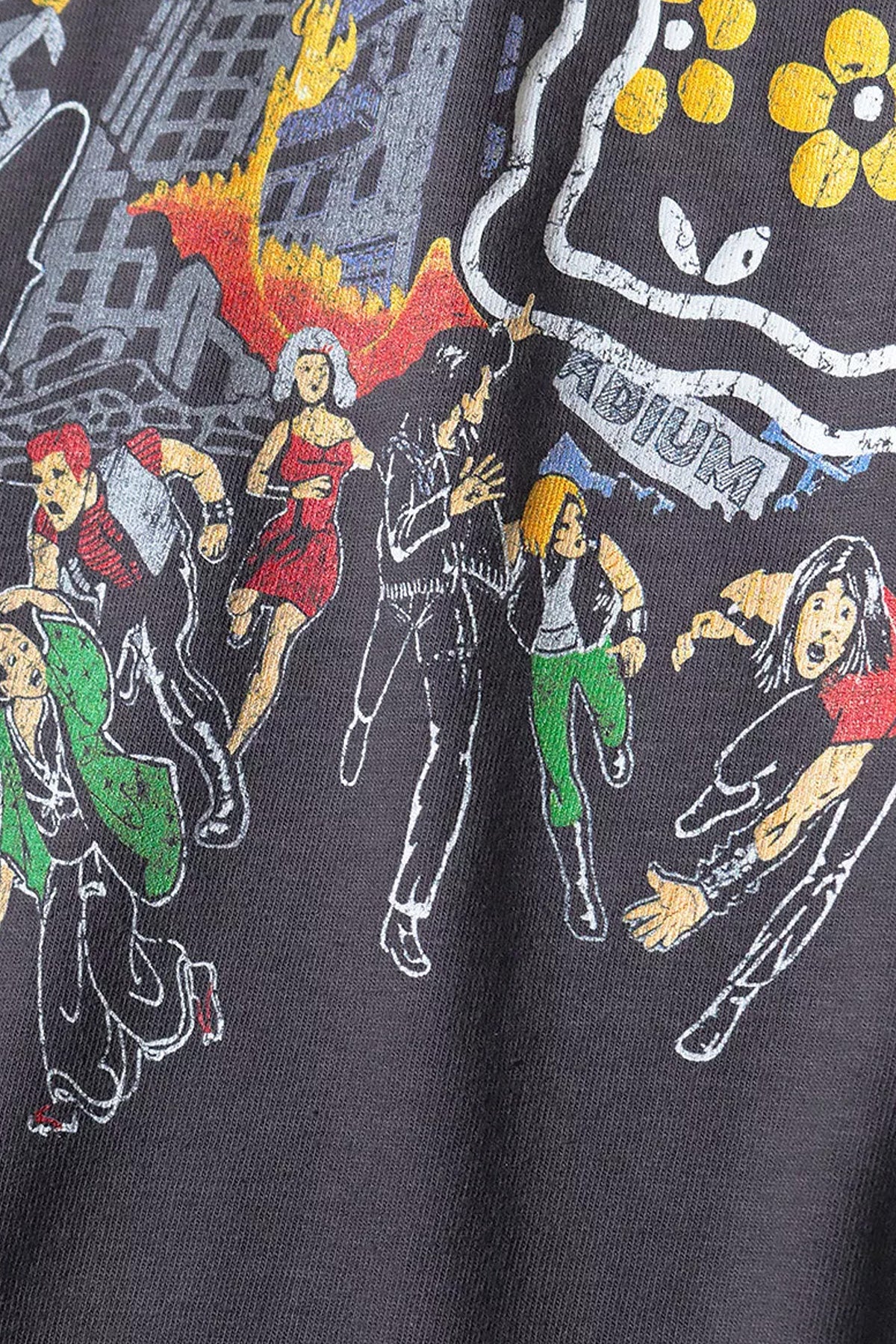 Kapital - 20/-Jersey Crew T (BUSTER PECKISH BOWY) - Black - Canoe Club