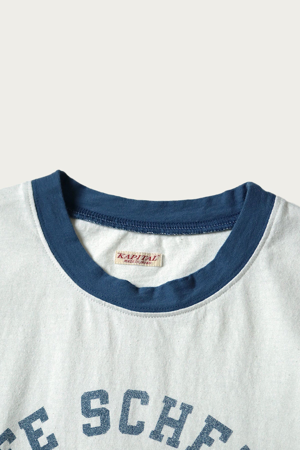 Kapital - 20/-Jersey RINGER-T (College CAPITAL) - Light Blue - Canoe Club