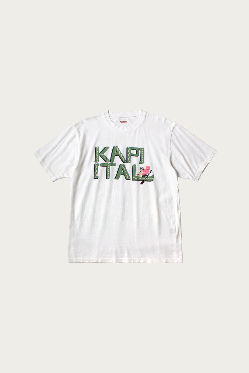 KAPITAL キャピタル COOKY ロゴ Tシャツ XL イェロー Kapital Crew T 