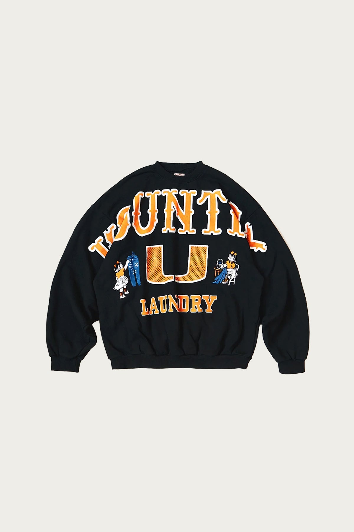 Kapital - 30/-SWT Knit BIG SWT (BIG KOUNTRY) - Black - Canoe Club
