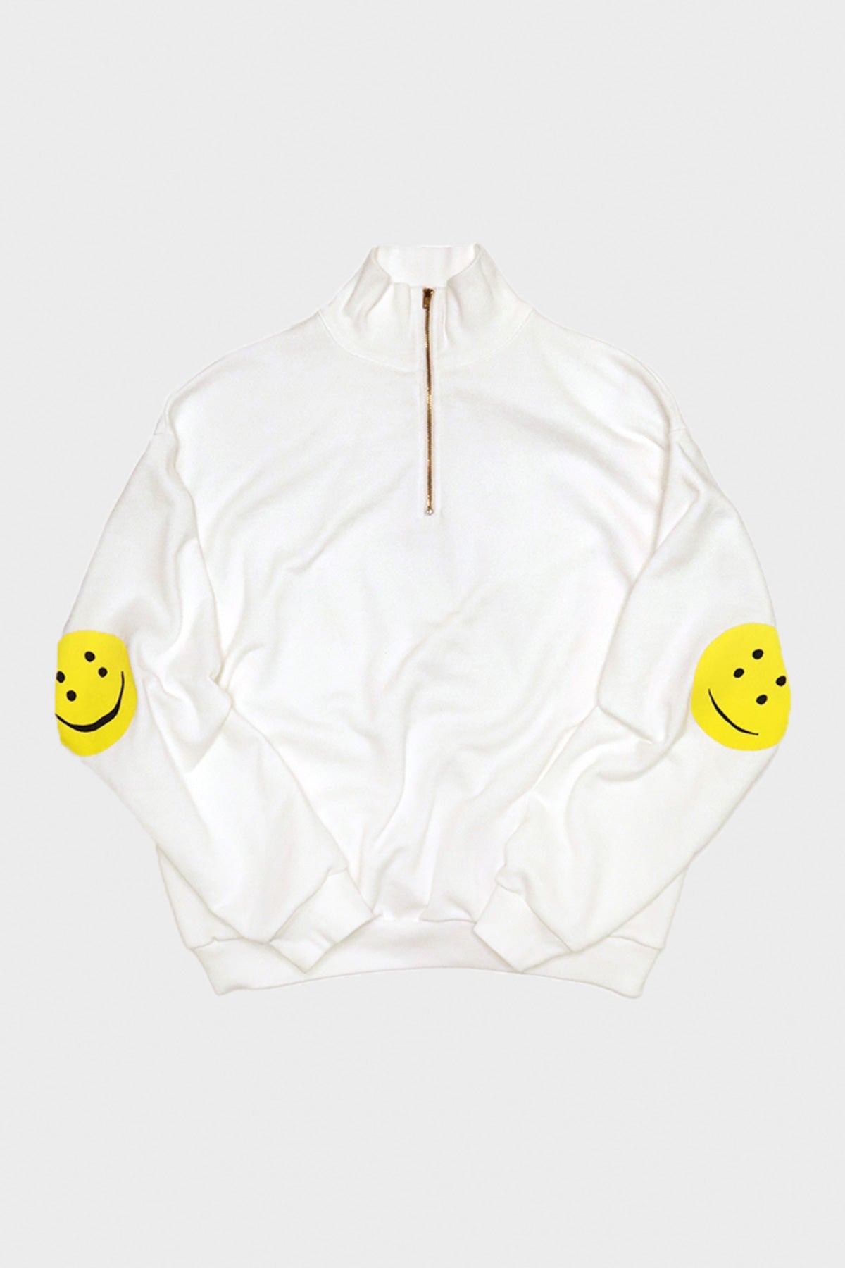 Kapital - 30/- SWT Knit Half ZIP SWT(PROFILE RAINBOWY) - White - Canoe Club