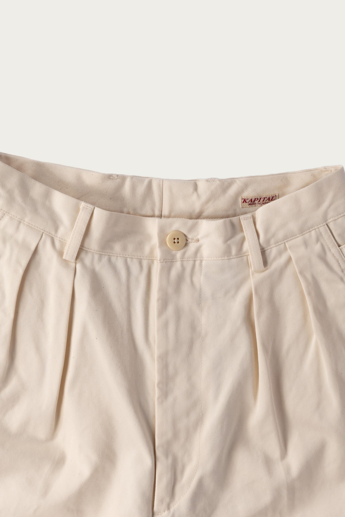 Kapital - 36/2 Westpoint Chino ZOOT Trouser(Mens) - Natural - Canoe Club