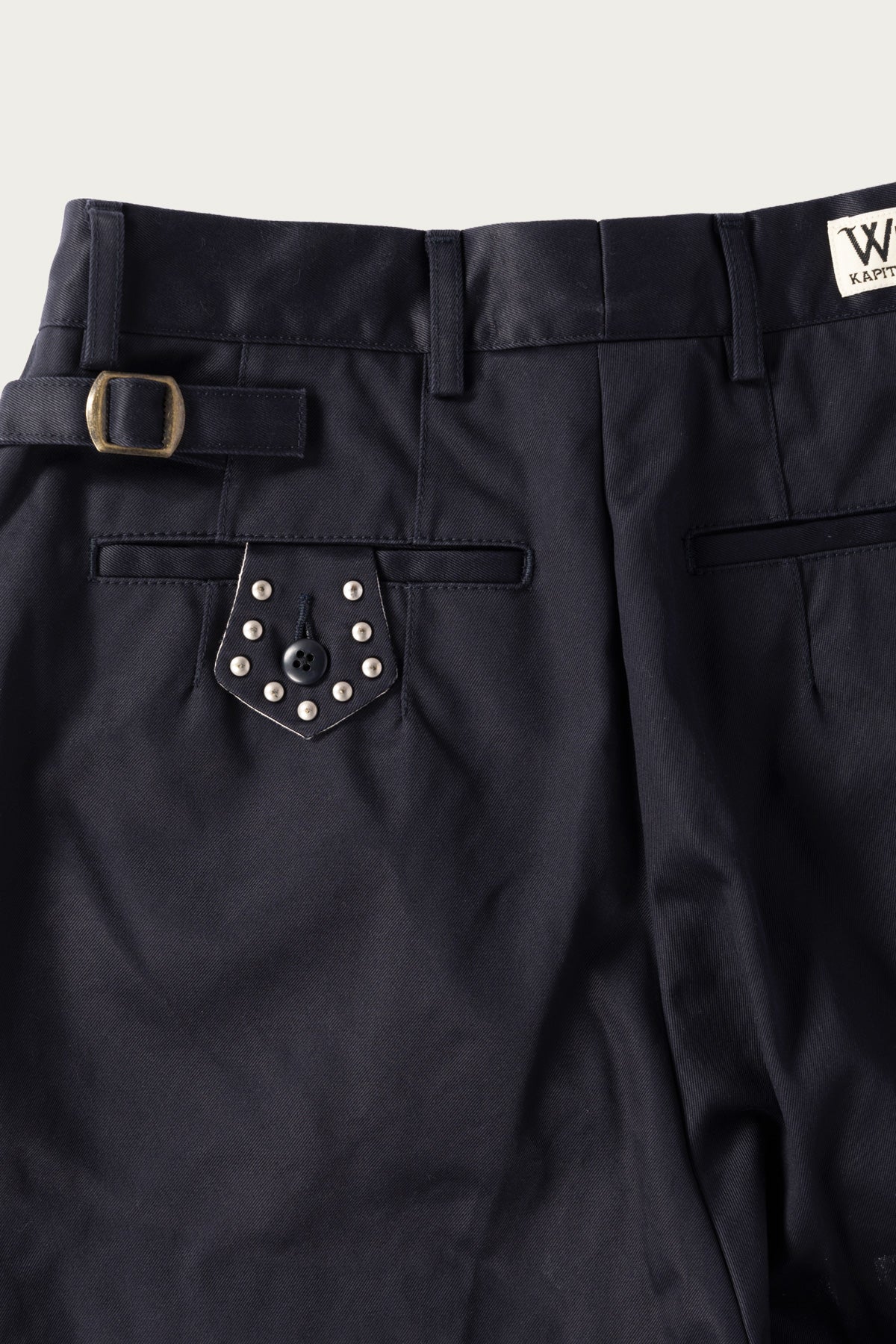 Kapital - 36/2 Westpoint Chino ZOOT Trouser(Mens) - Navy - Canoe Club