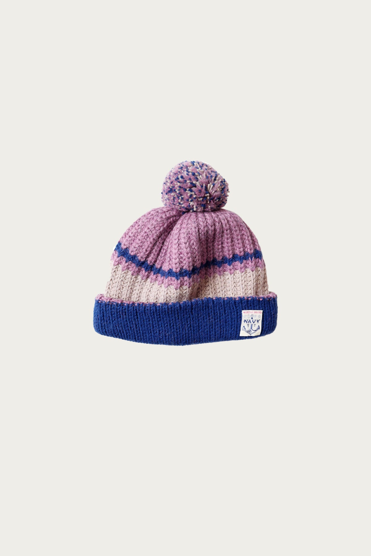 Kapital - 3G Wool Cable Knit Cap - Purple - Canoe Club