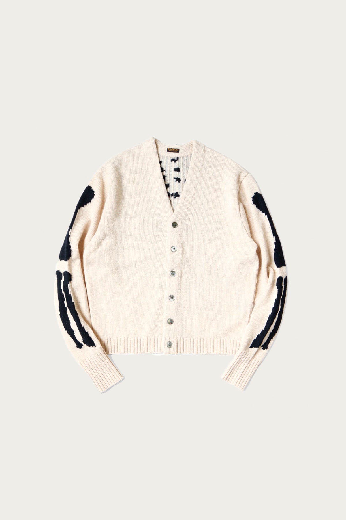 Kapital - 5G Wool Bone Short Cardigan - Natural - Canoe Club