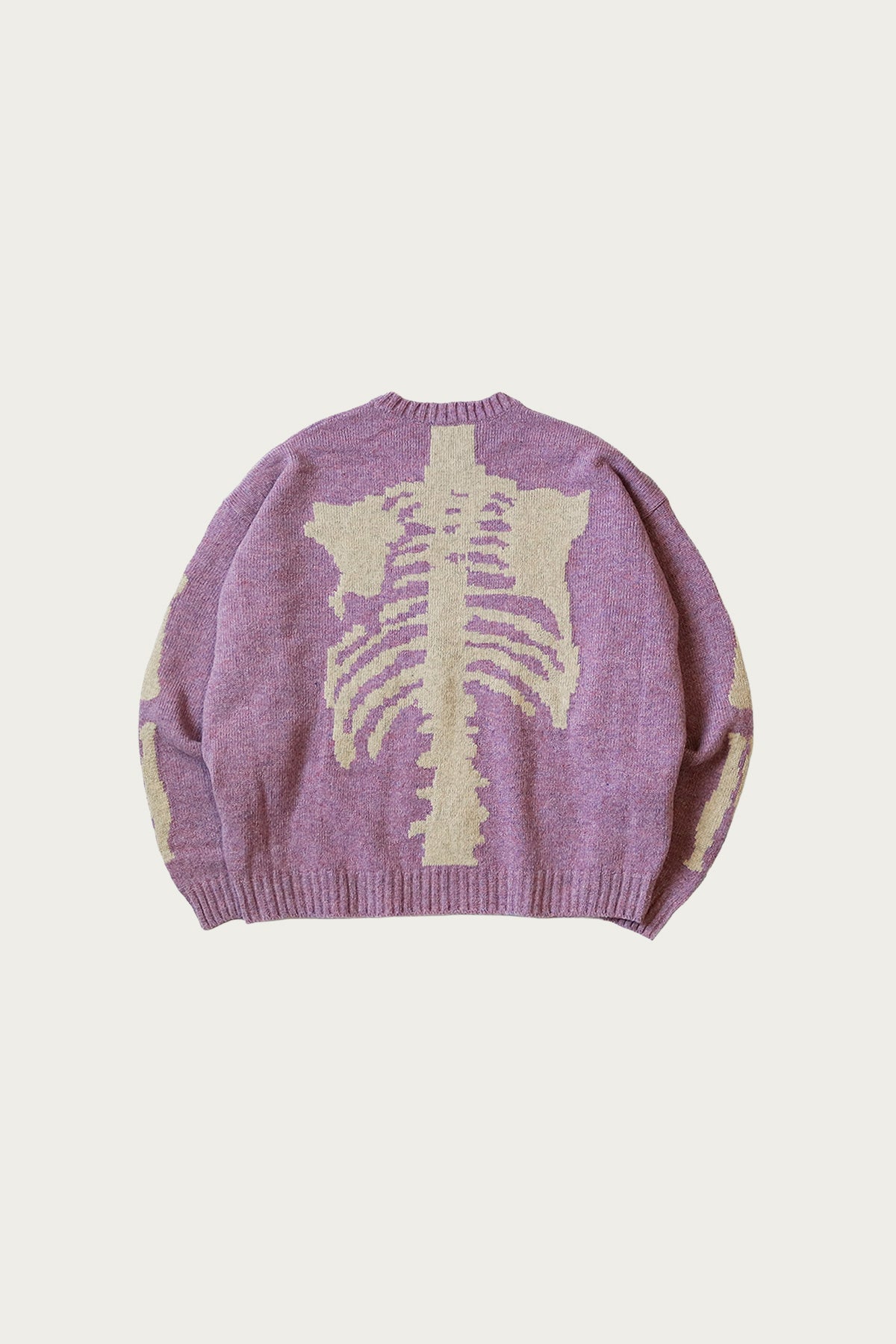 Kapital - 5G Wool BONE Crew Sweater - Light Purple - Canoe Club