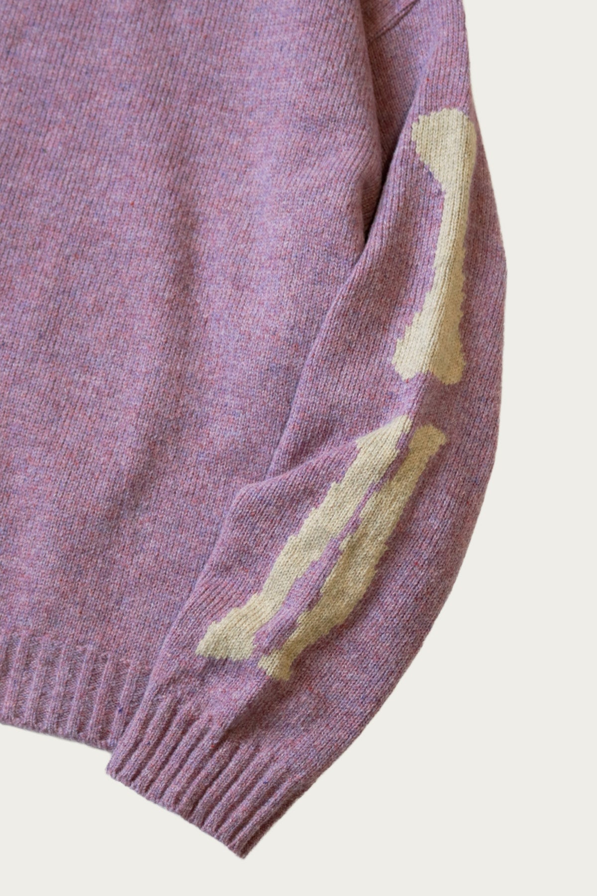 Kapital - 5G Wool BONE Crew Sweater - Light Purple - Canoe Club