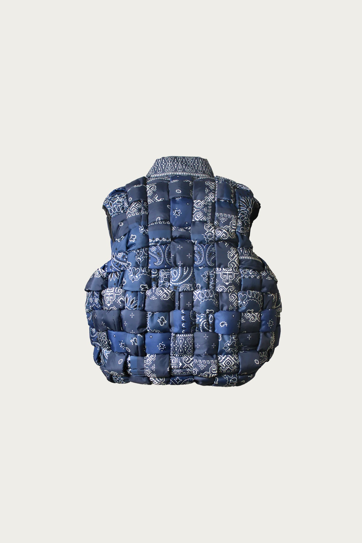 Kapital - Bandanna Nylon KEEL Weaving Vest - Dark Navy - Canoe Club