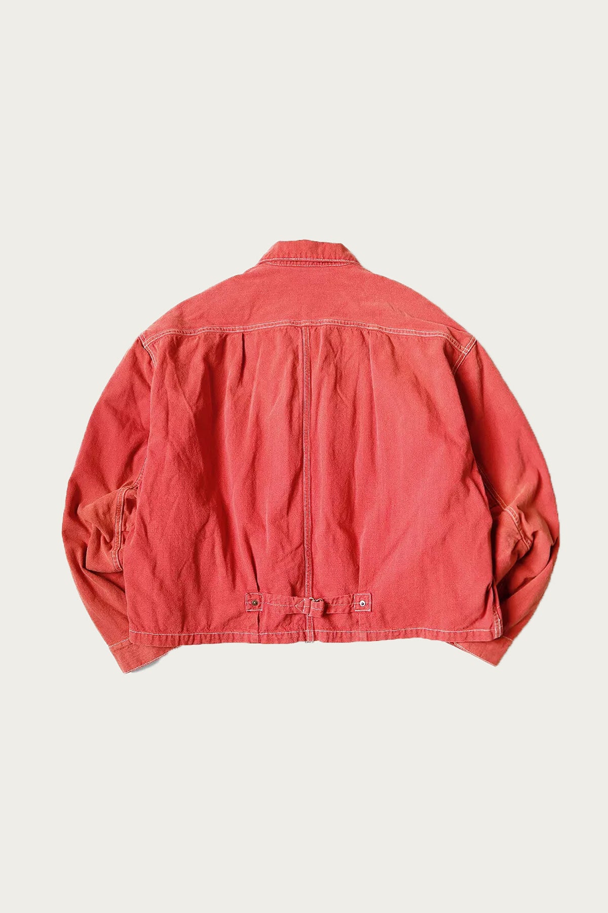 Kapital - CALIFORNIA RED Canvas Coverall Lined Drizzler - Red - Canoe Club