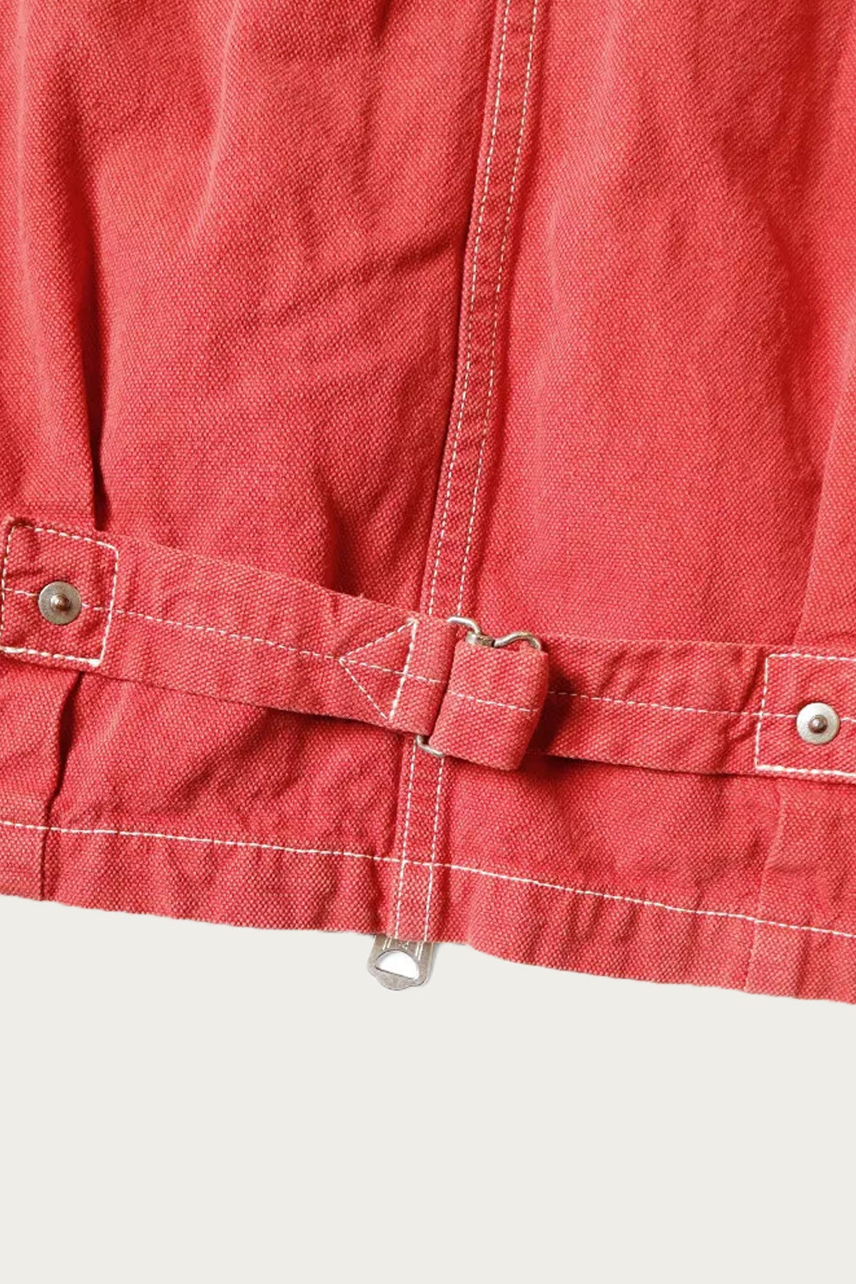 Kapital - CALIFORNIA RED Canvas Coverall Lined Drizzler - Red - Canoe Club