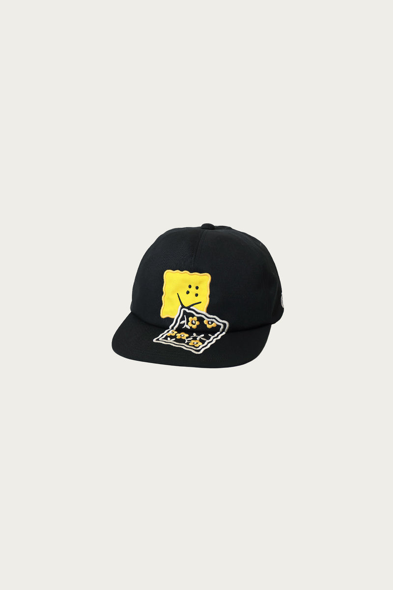 Kapital Chino Baseball Cap (PECKISH RAINBOWY) | Black | Canoe Club