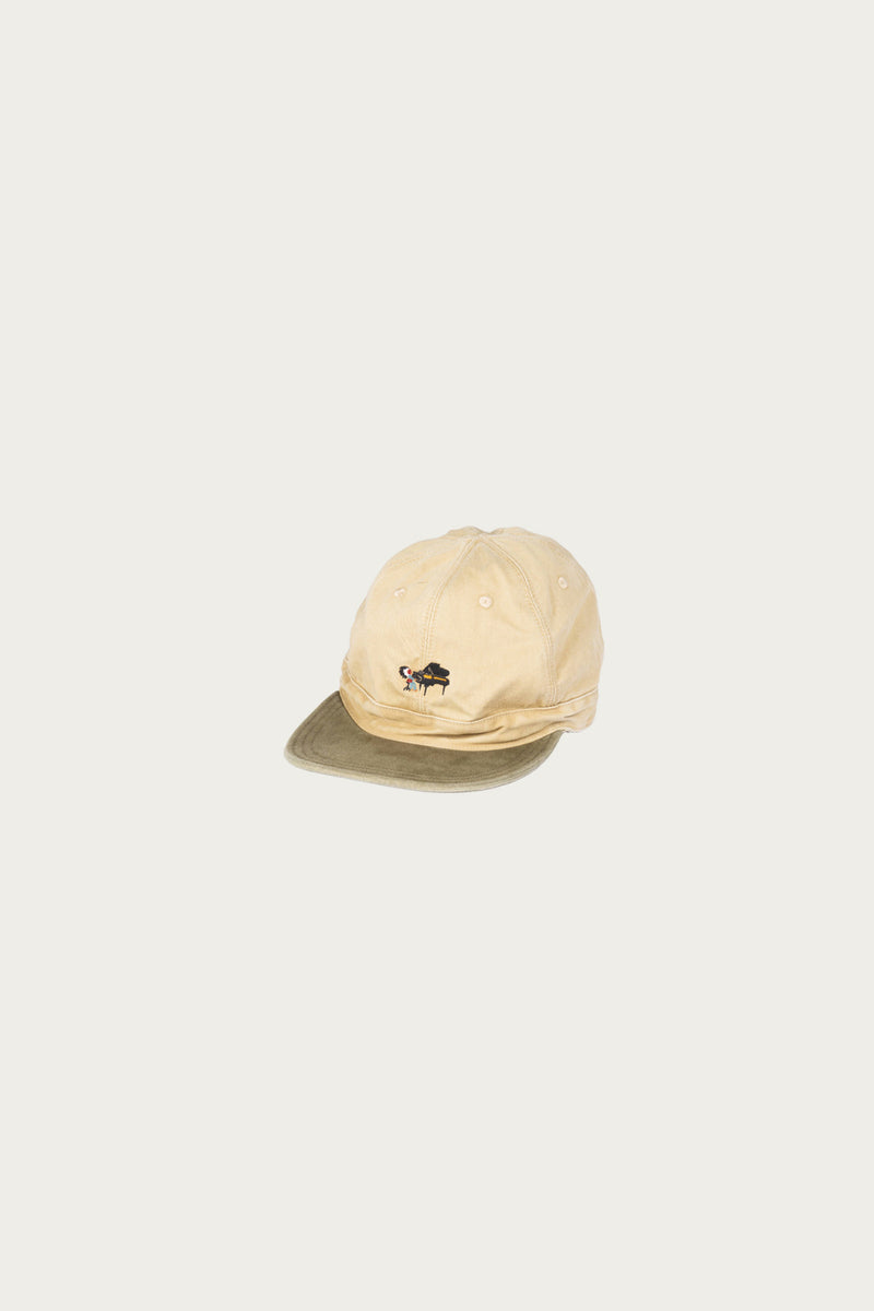 Kapital Chino BRIMFIELD Cap (LIFE SCHERZO) | Beige/Khaki | Canoe Club