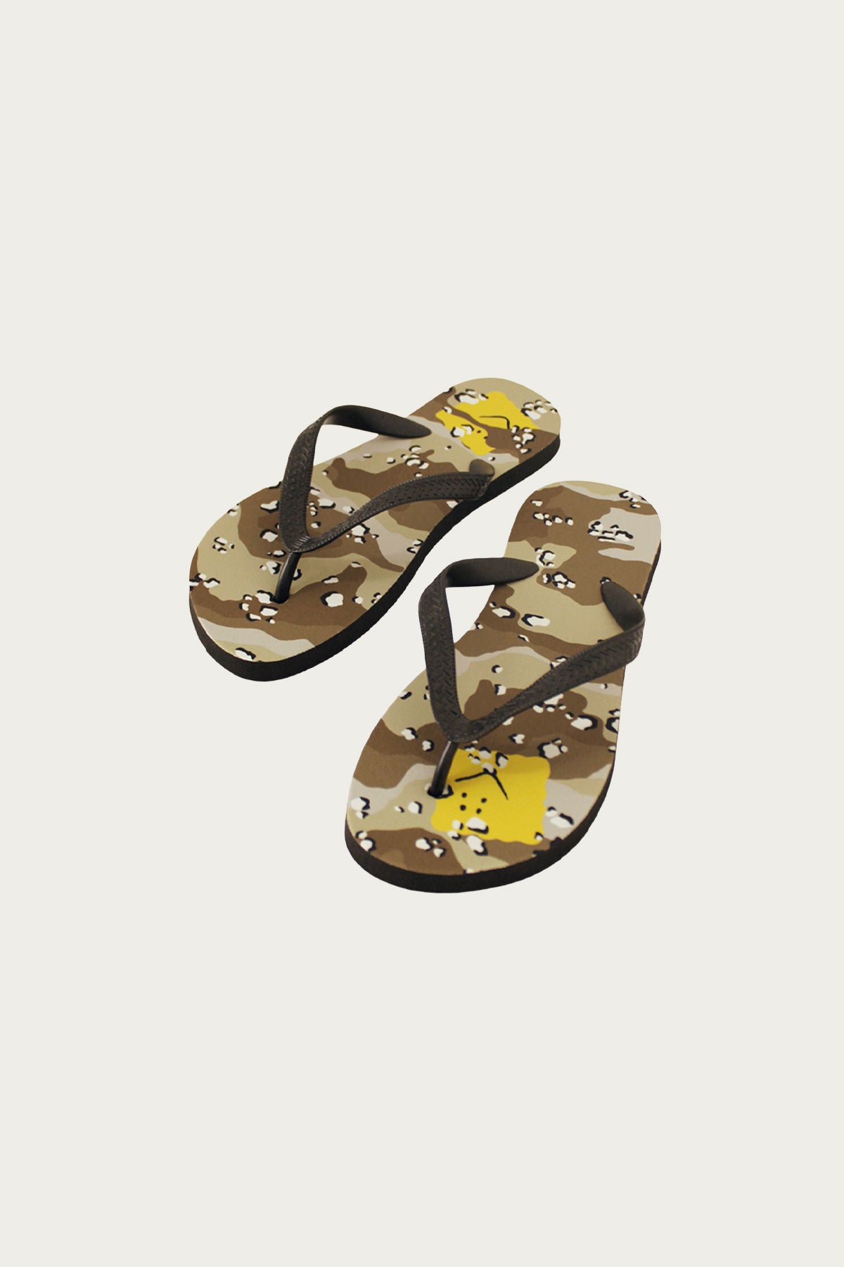 Kapital - CHOCO-CHIP CAMO Flip Flops - Beige - Canoe Club