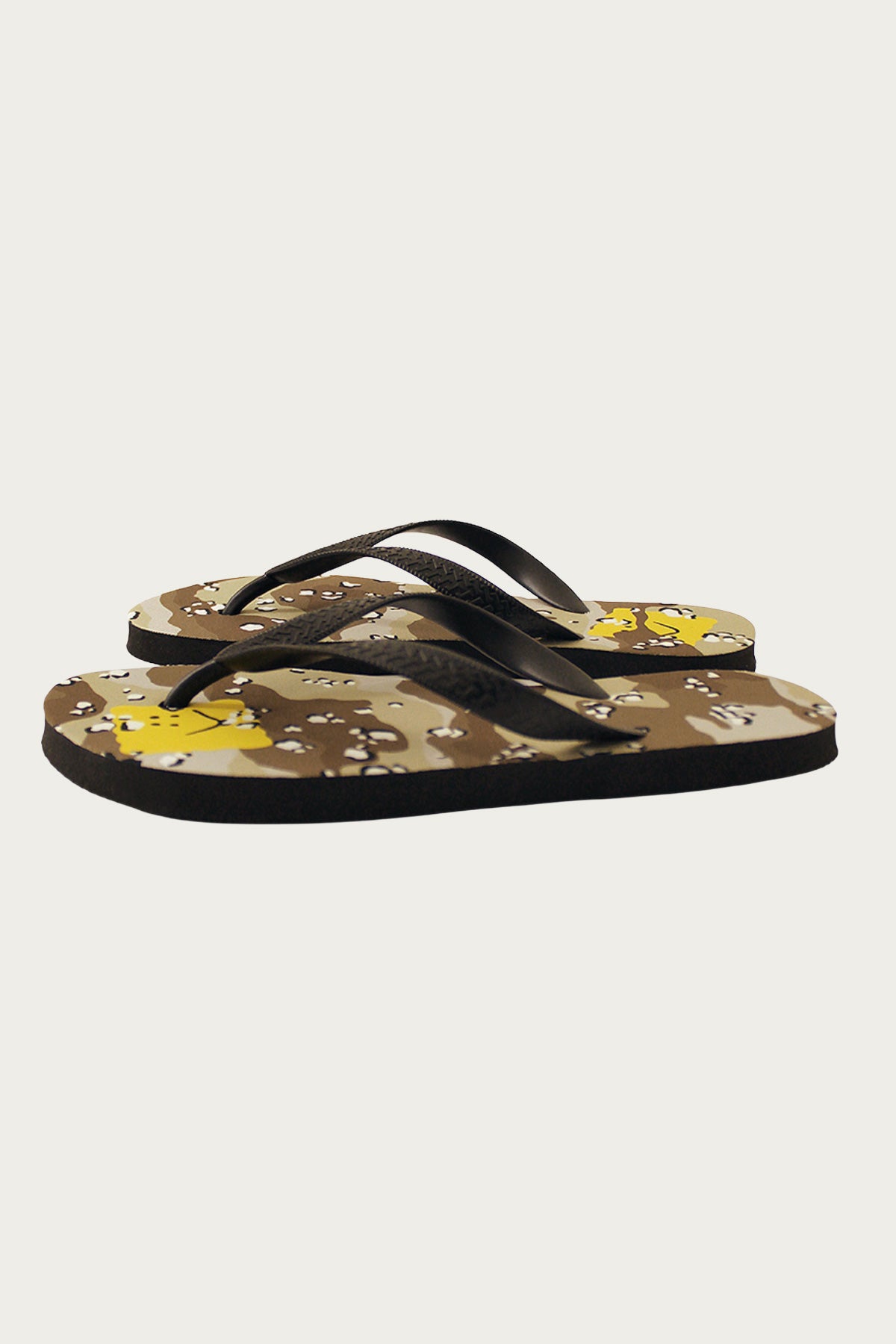 Kapital - CHOCO-CHIP CAMO Flip Flops - Beige - Canoe Club