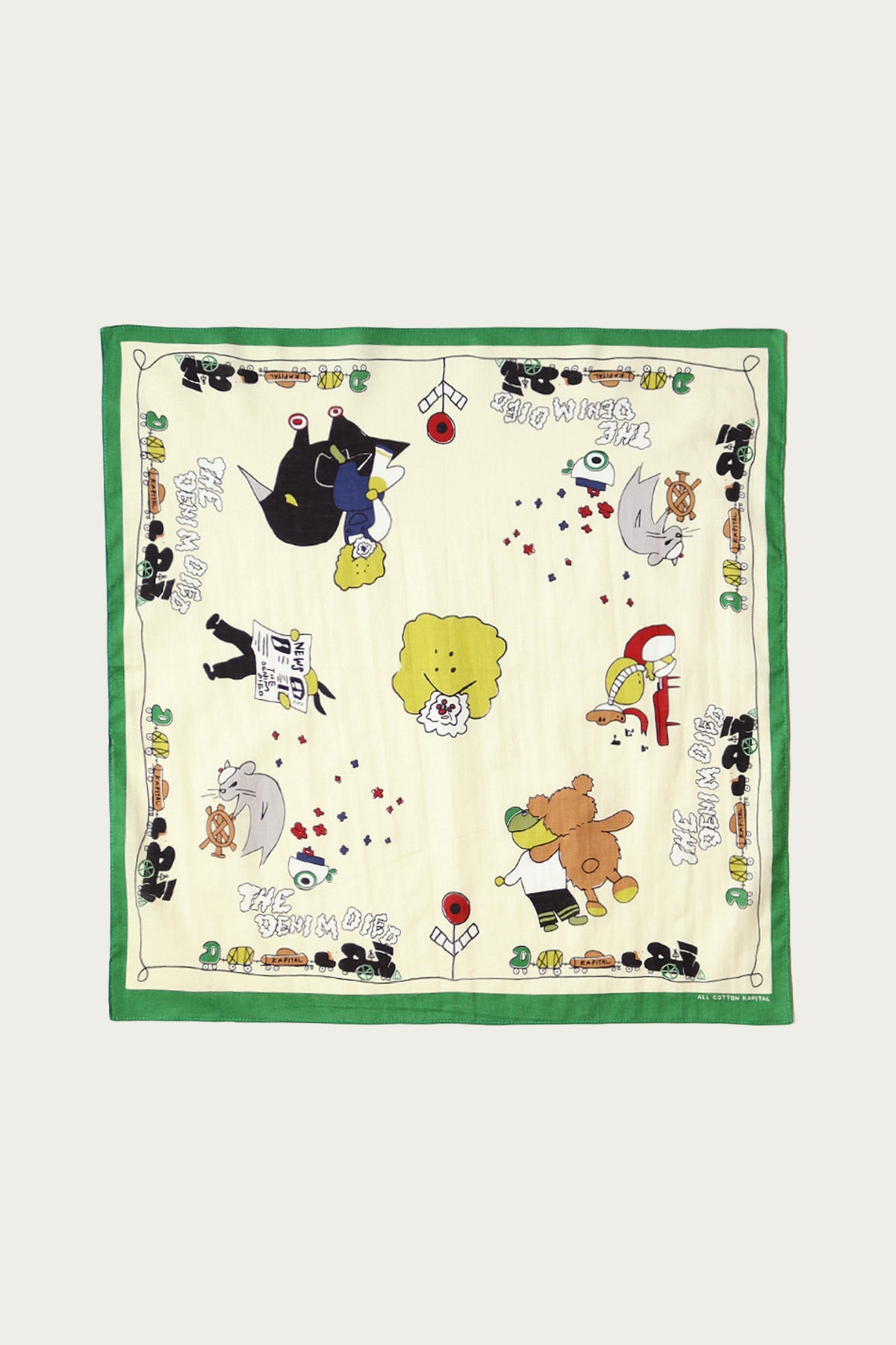 Kapital - Color Bandanna (PECKISH RAINBOWY PARK) - Green - Canoe Club