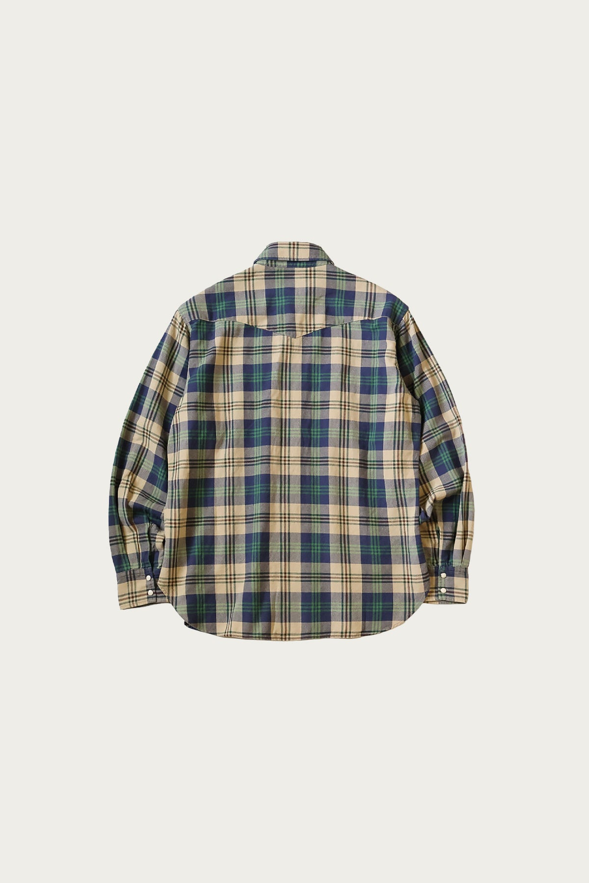 Kapital - Columbia-Check HUSKY Western Shirt - Green - Canoe Club