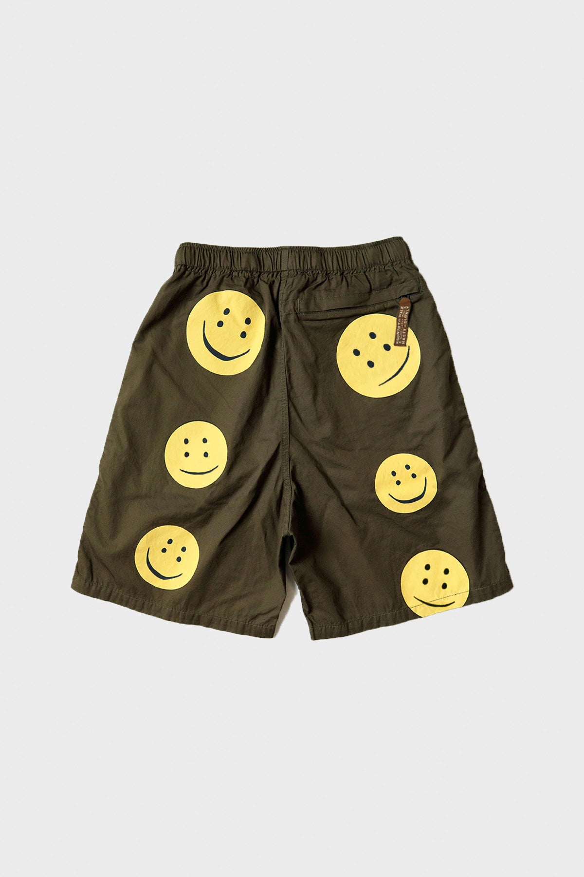 Kapital - Combed Burberry EASY Short (RAINBOWY) - Khaki/Yellow - Canoe Club