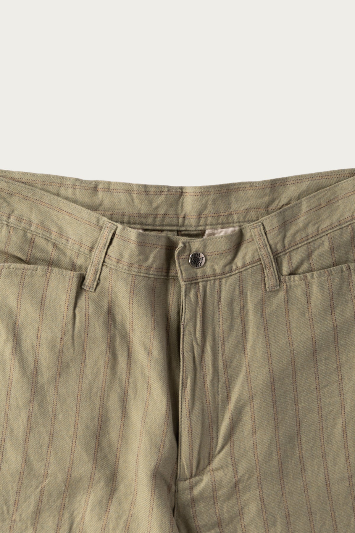 Kapital - Cotton Linen GIBSON Stripe 5P FRISKO - Light Green - Canoe Club