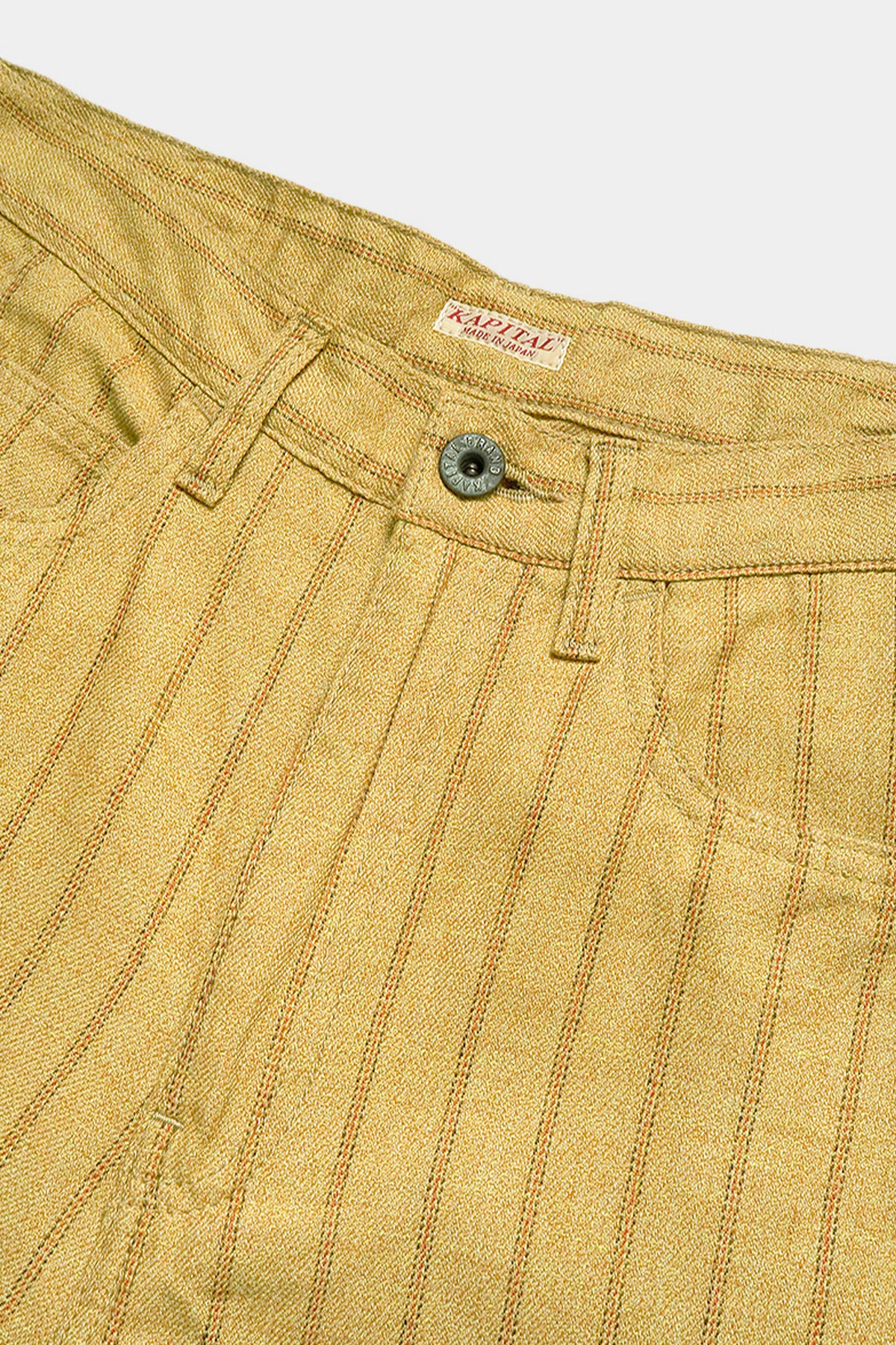 Kapital - Cotton Linen GIBSON Stripe 5P OKABELLBO - Gold - Canoe Club