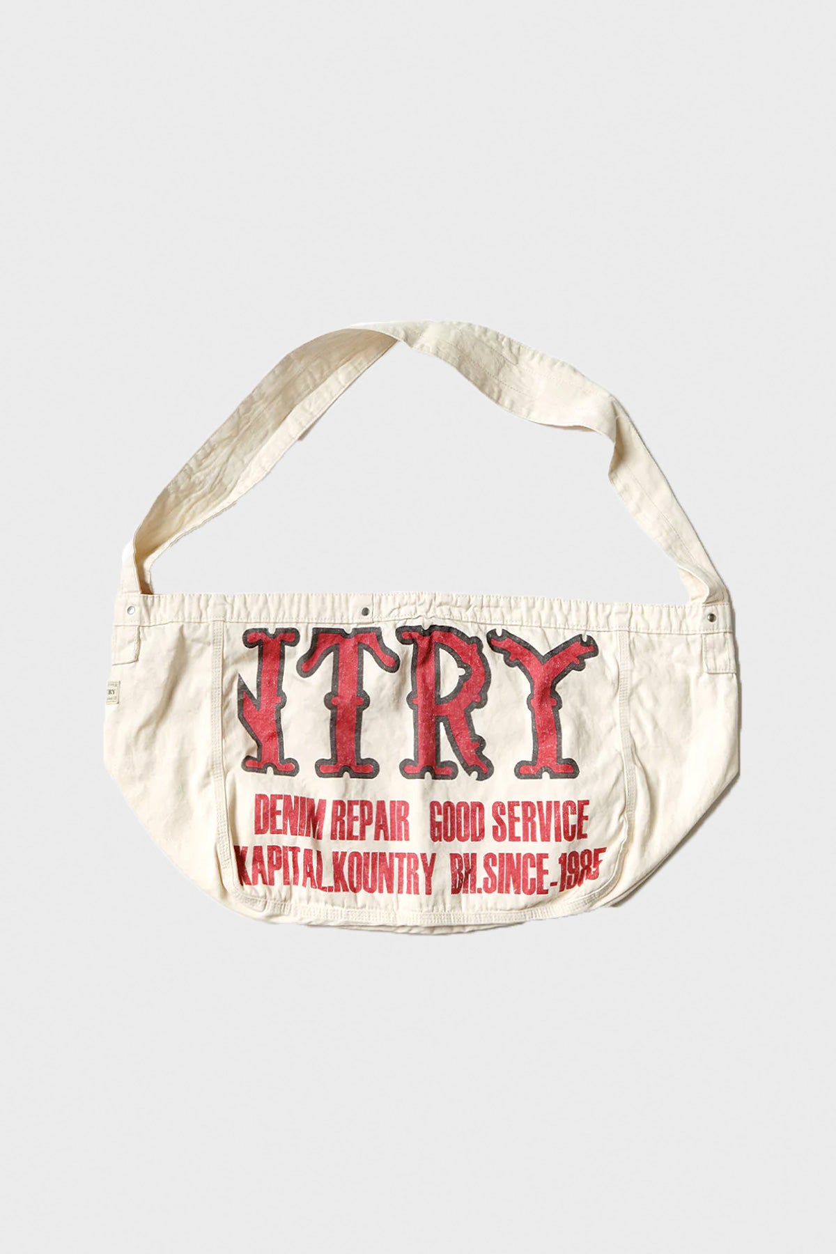 Kapital - Cotton Twill KOUNTRY NEWSPAPER Bag - Natural - Canoe Club