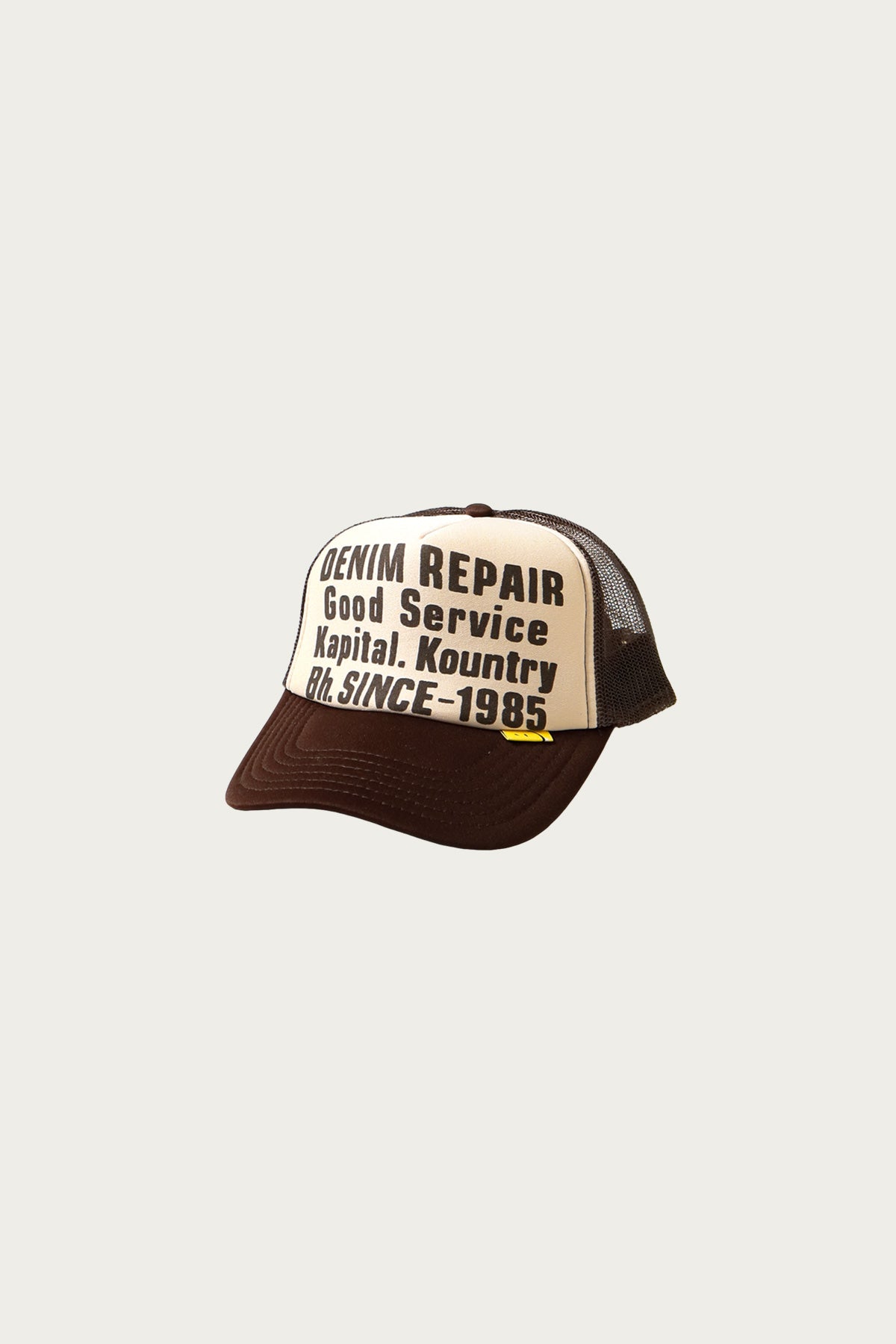 Kapital - DENIM REPAIR SERVICE Truck Cap - Brown - Canoe Club