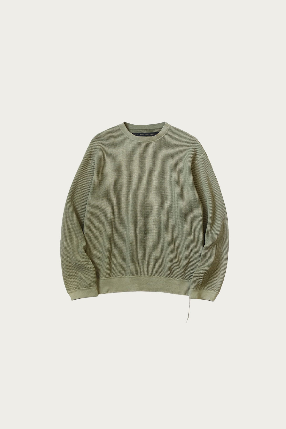 Kapital - ECO Waffle BIG SWT - Khaki - Canoe Club