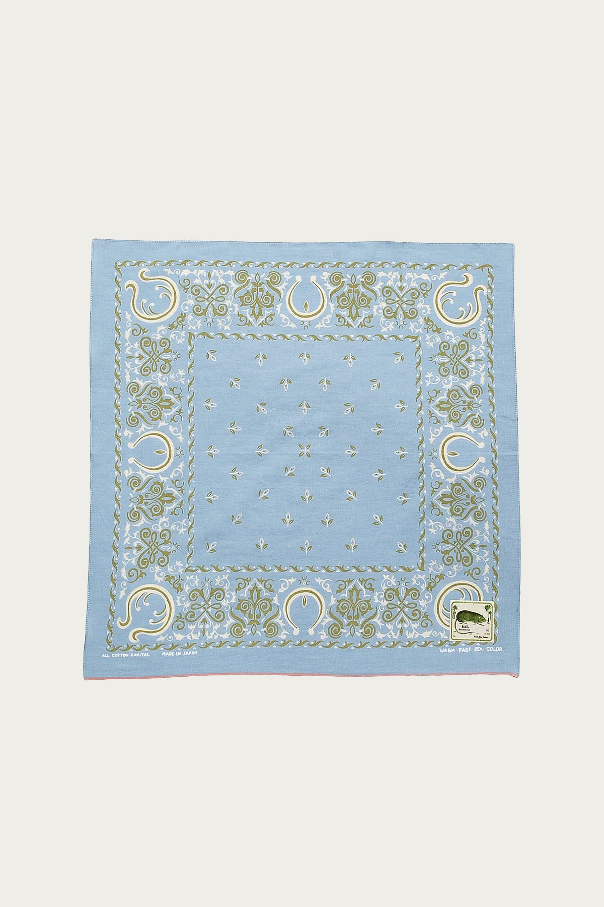 Kapital - Fastcolor Selvedge Bandanna (Antler NAJA) 20x20 - Sax - Canoe Club