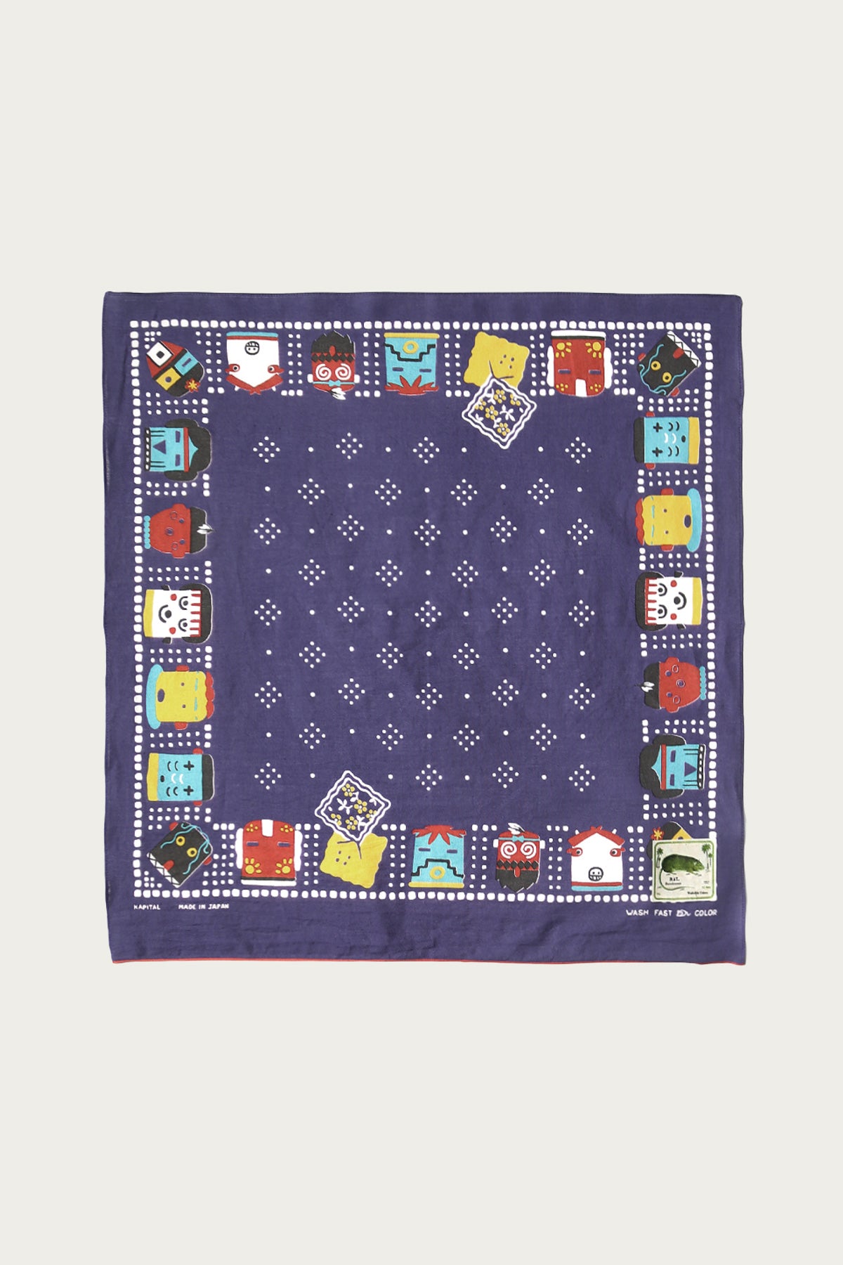 Kapital - Fastcolor Selvedge Bandana (KACHINA) - Purple - Canoe Club