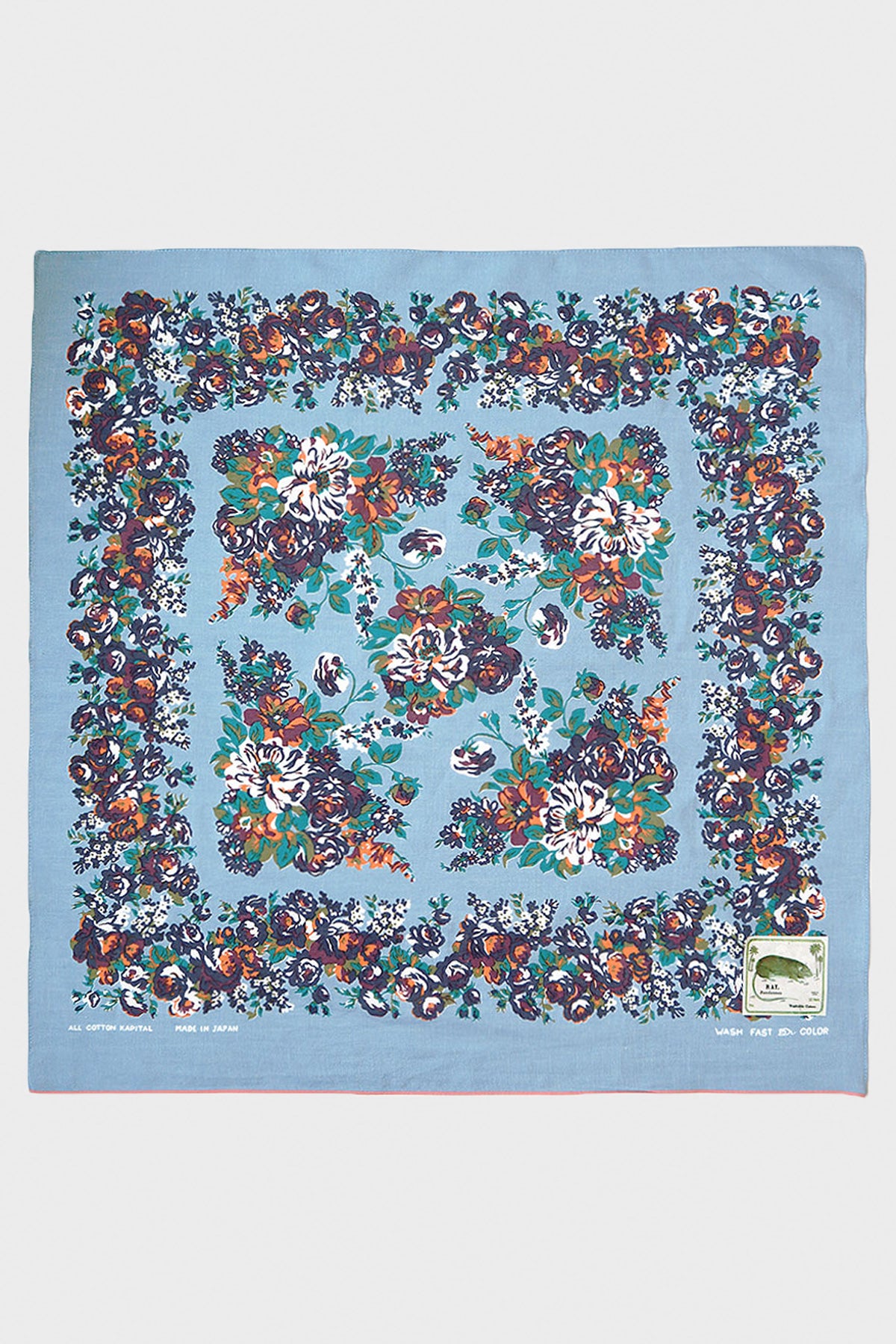 Kapital - Fastcolor Selvedge Bandanna (NADESHIKO-Champetre) - Sax - Canoe Club
