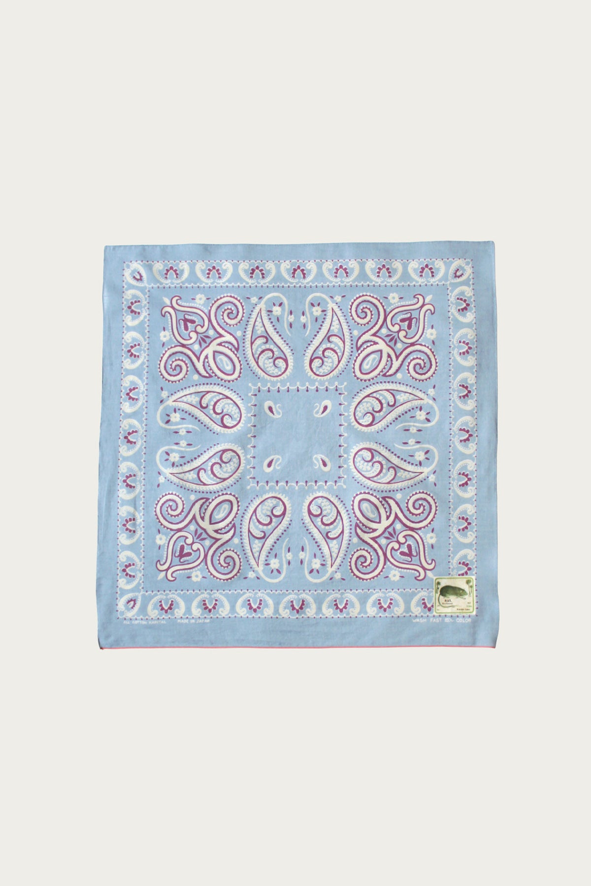 Kapital - Fastcolor Selvedge Bandanna (SAMBO Paisely) 15x15 - Sax - Canoe Club