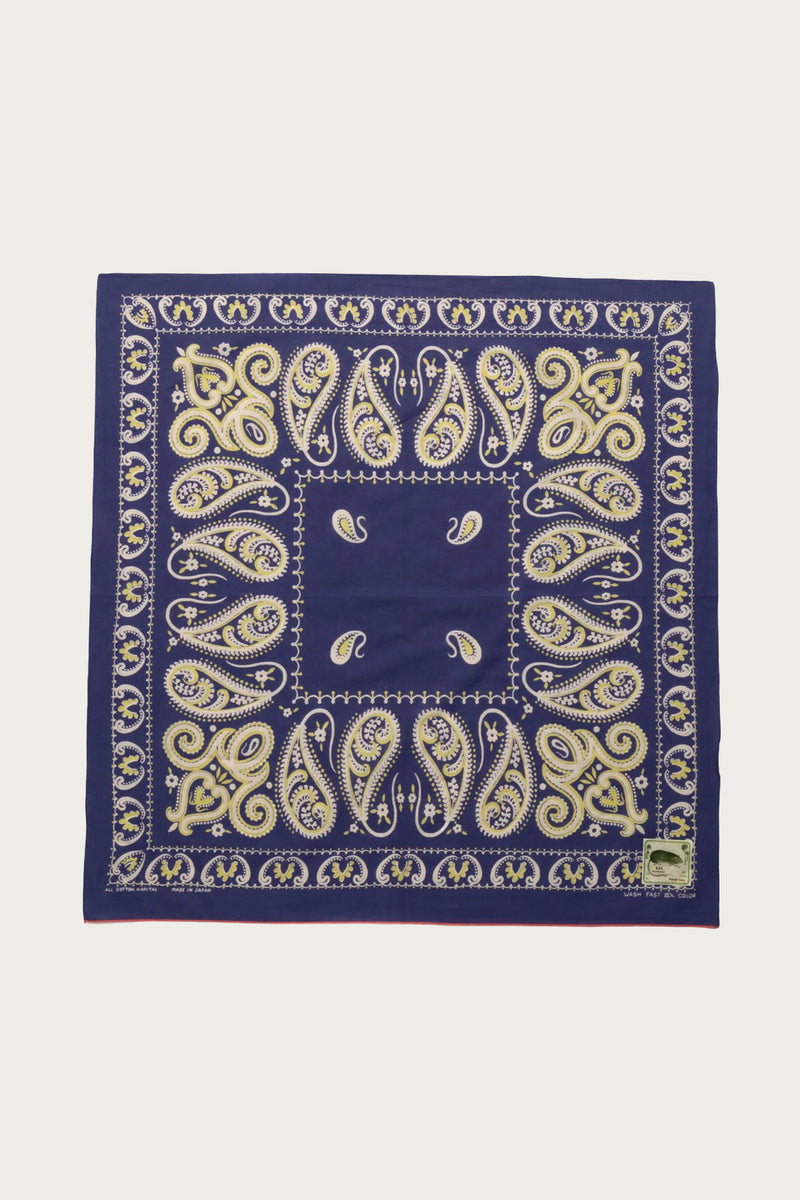Kapital Fastcolor Selvedge Bandanna (SAMBO Paisely) 30x30 | Purple