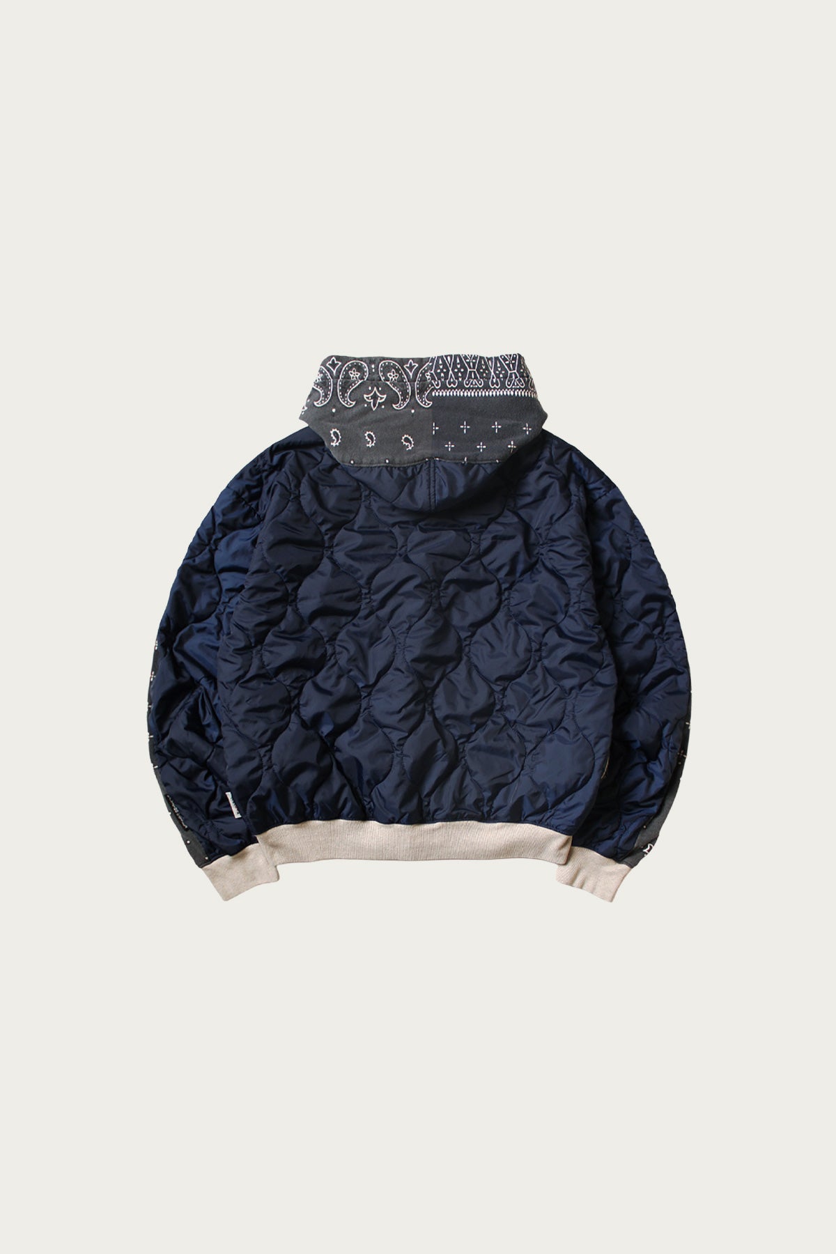 Kapital - SWT Knit Bandanna BIVOUAC Hooded Blouson - Black - Canoe Club