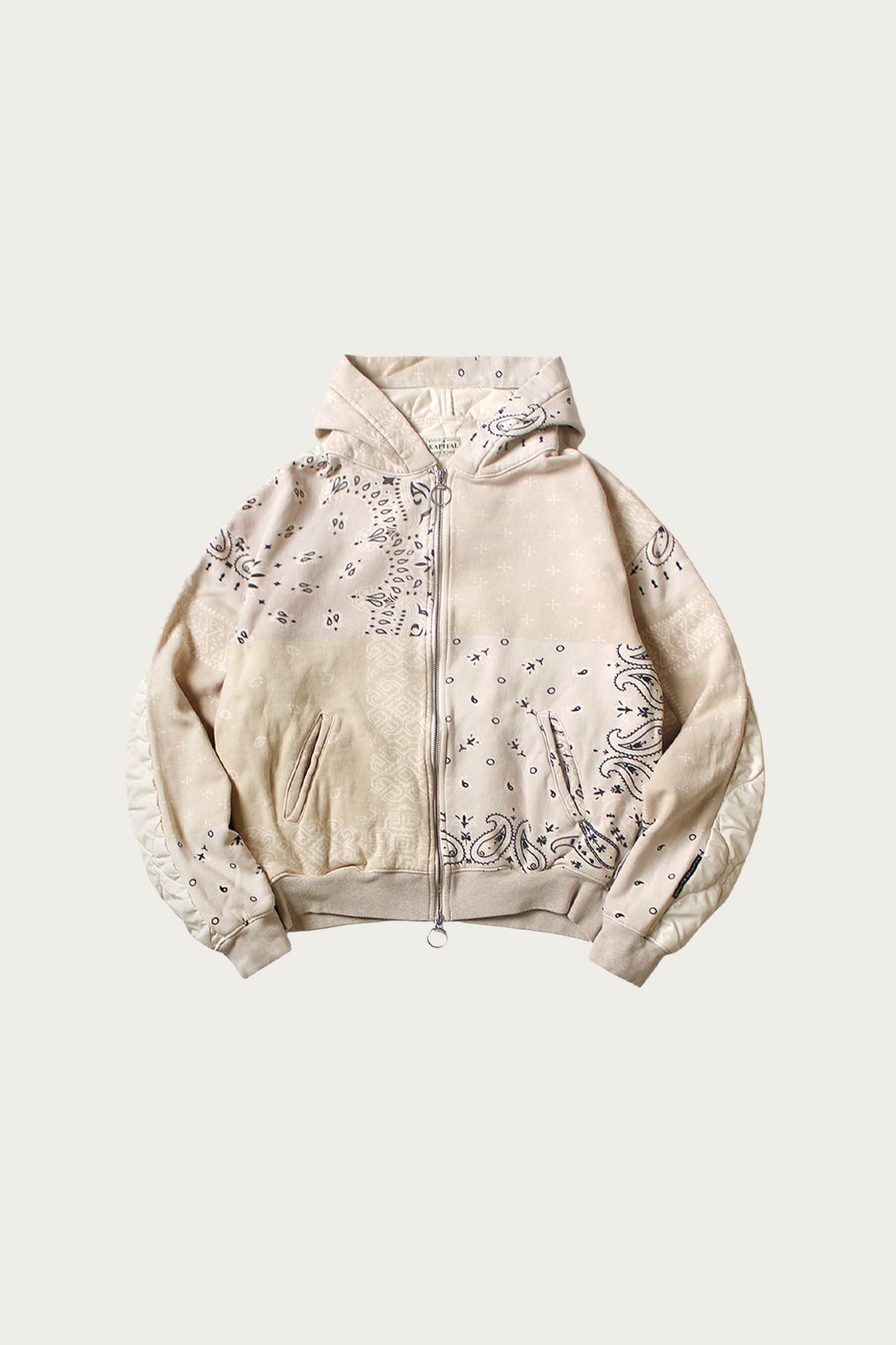 Kapital - SWT Knit Bandanna BIVOUAC Hooded Blouson - Natural - Canoe Club