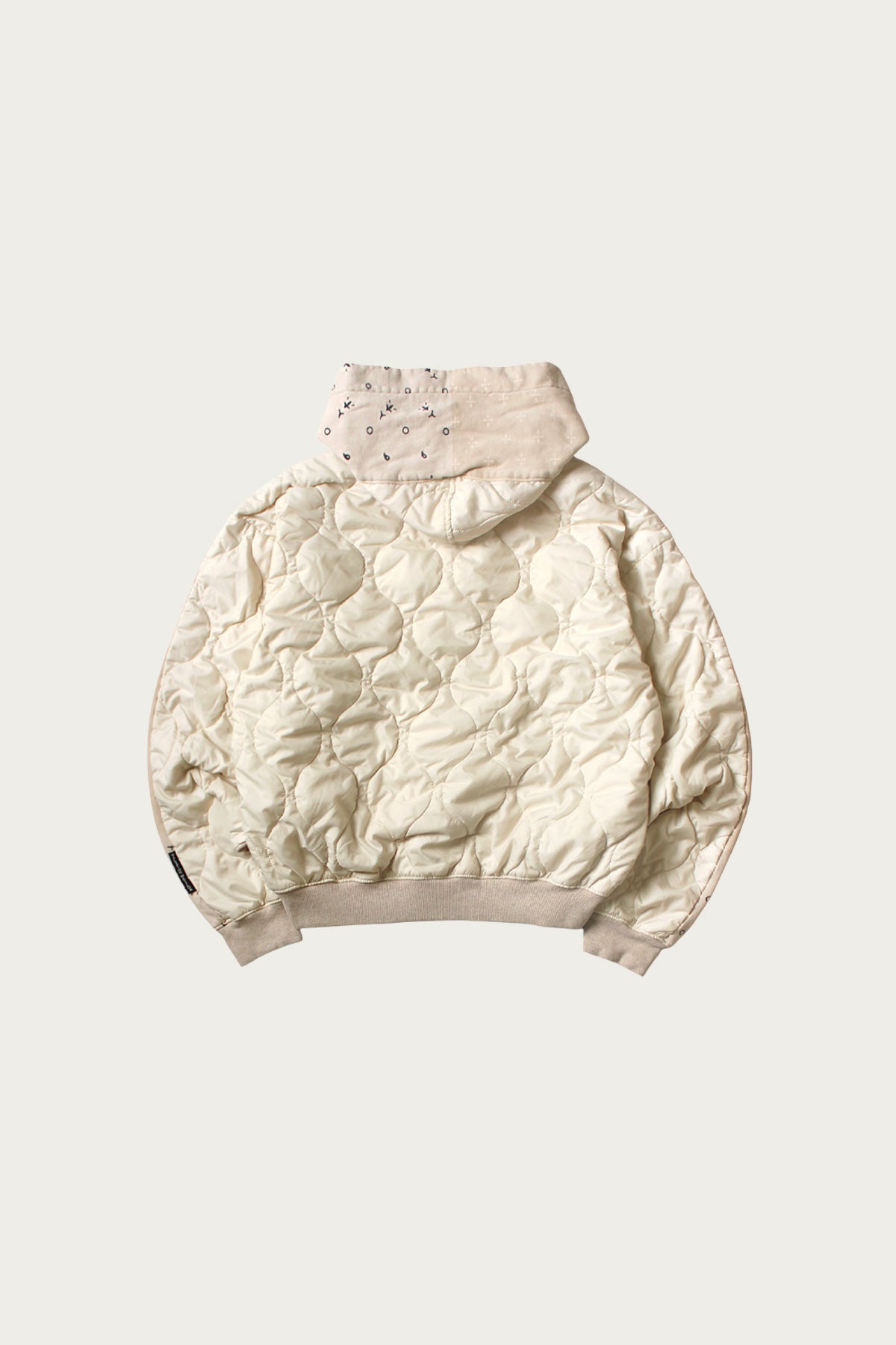Kapital - SWT Knit Bandanna BIVOUAC Hooded Blouson - Natural - Canoe Club